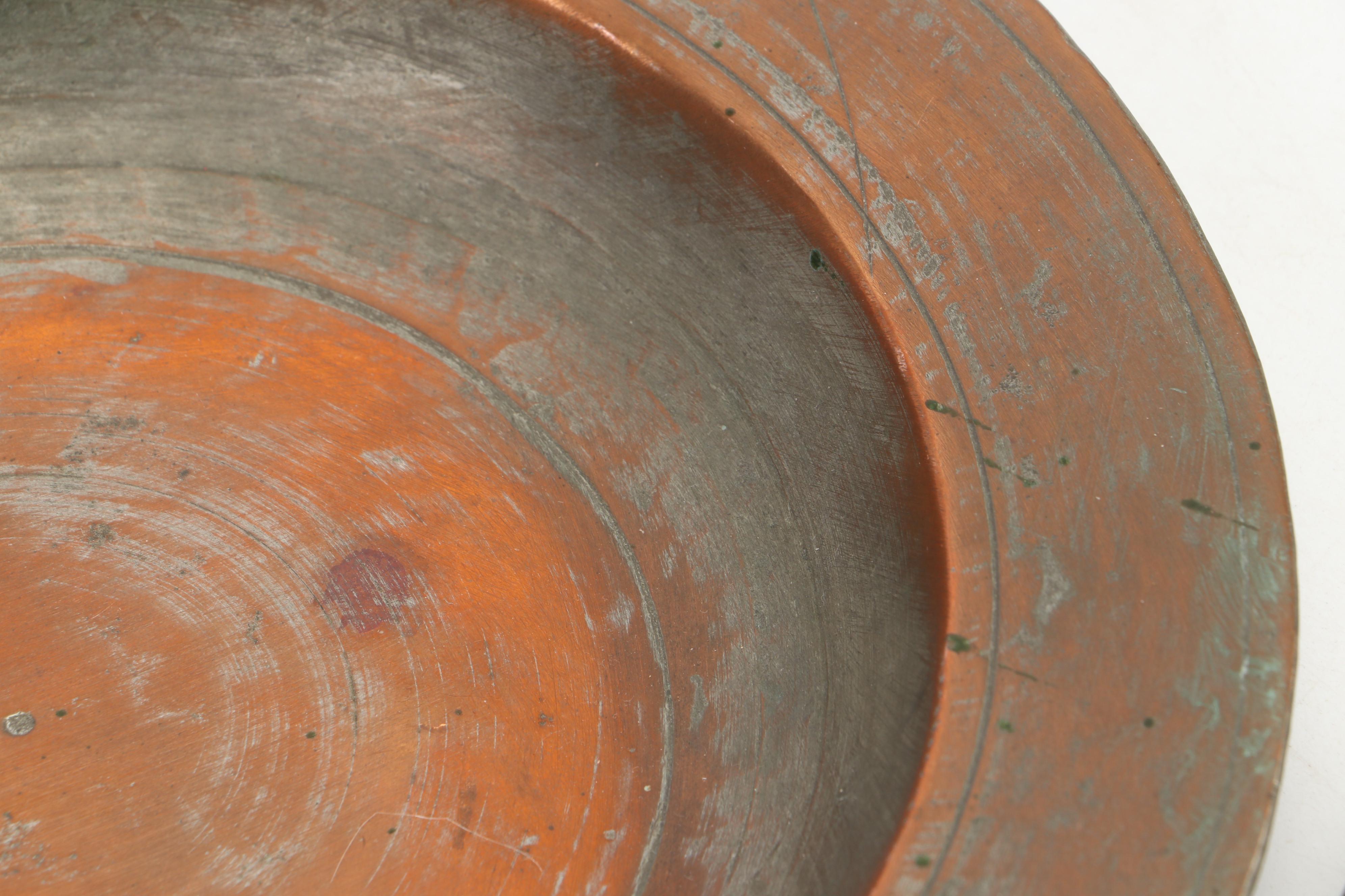 Middle Eastern Tinned Copper Plates