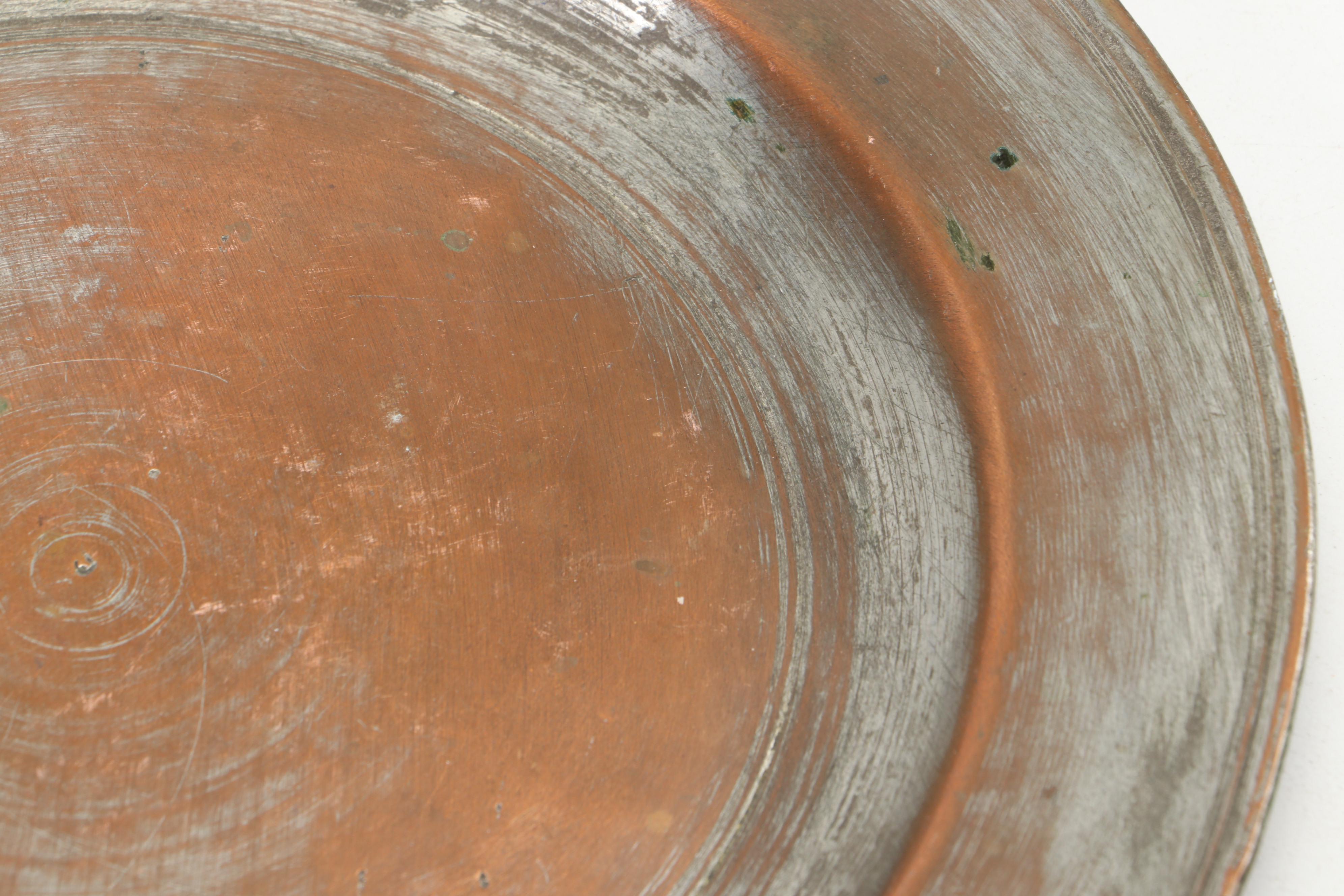 Middle Eastern Tinned Copper Plates