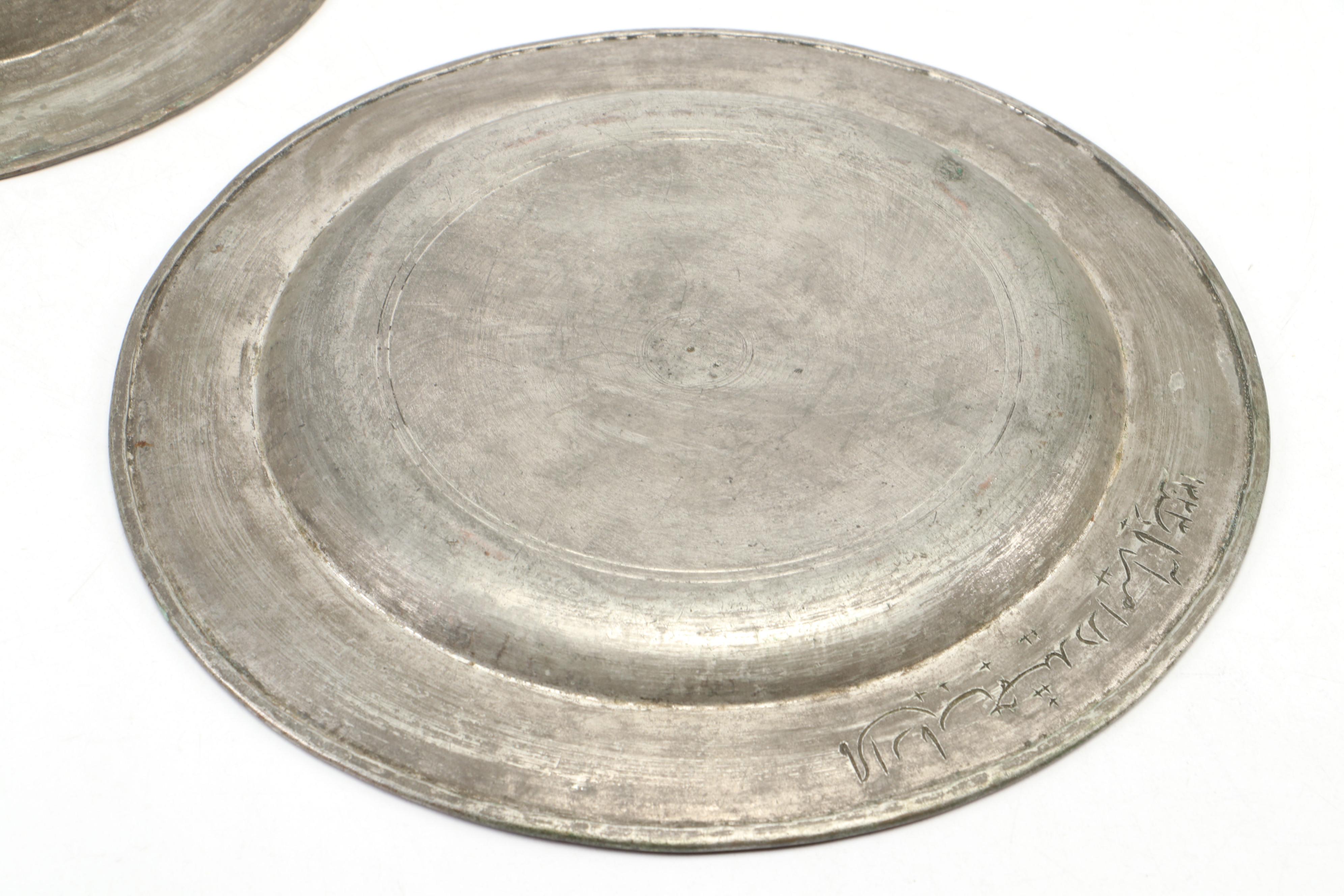 Middle Eastern Tinned Copper Plates