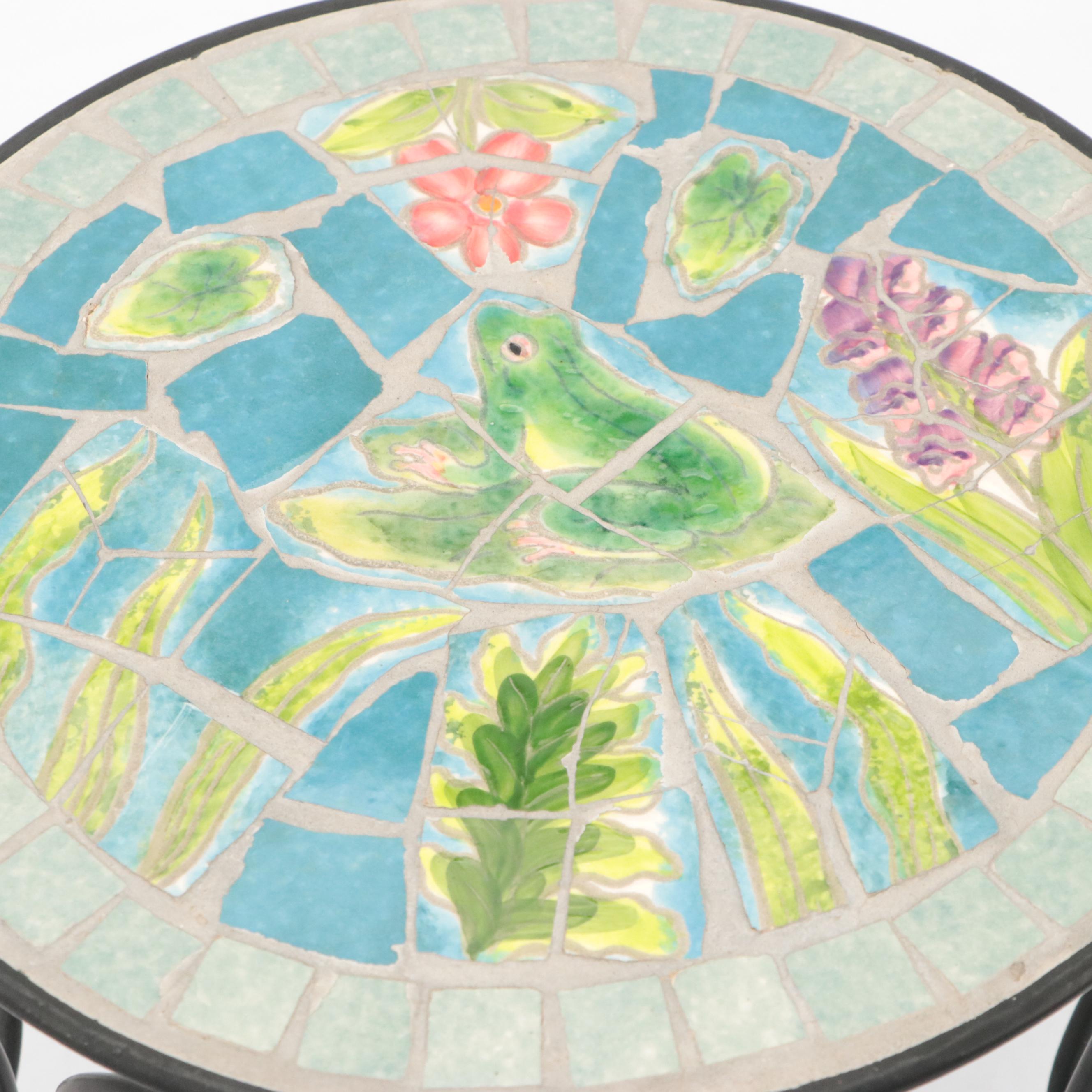 Sango Ceramic Serving Platter with Anchor Hocking Glass Beer Mug and More