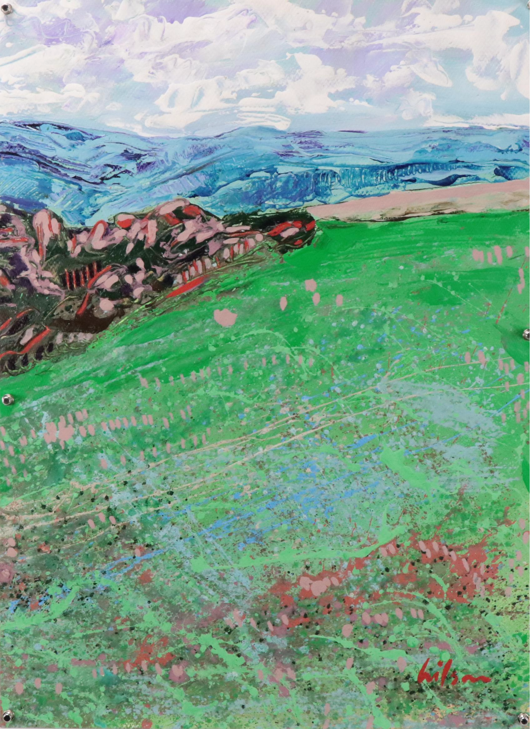 Harry Hilson Modern Landscape Acrylic Painting