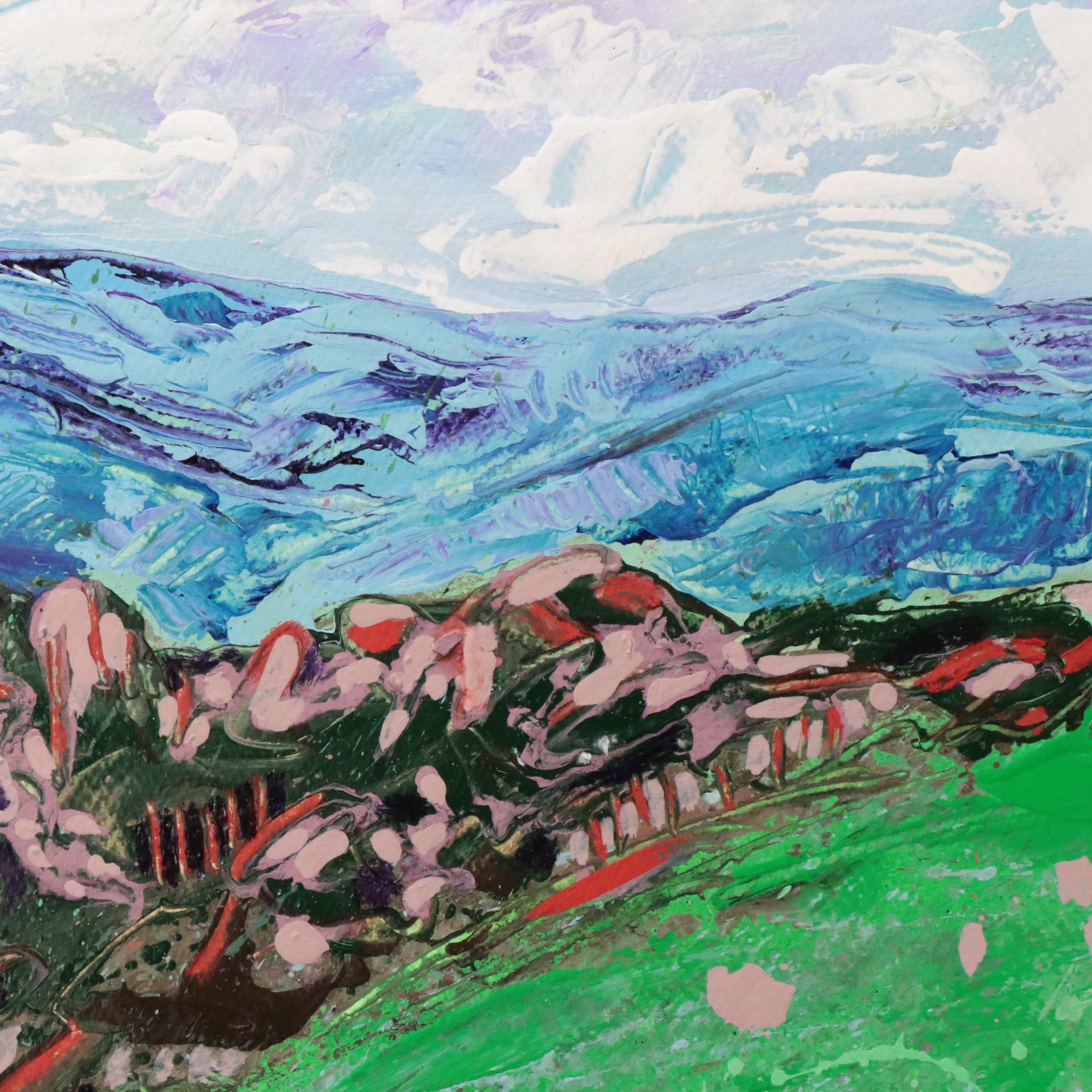 Harry Hilson Modern Landscape Acrylic Painting