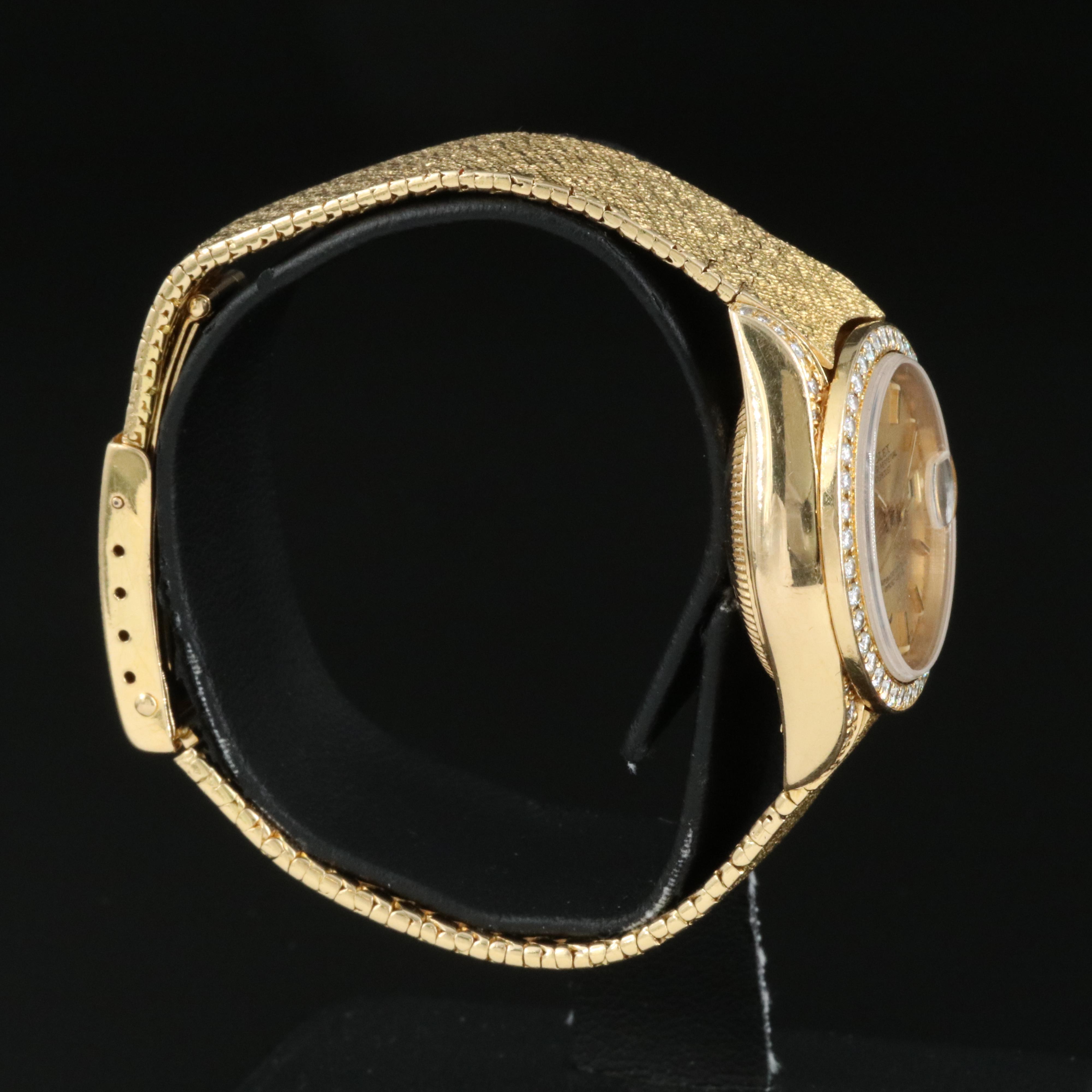 1986 Rolex Custom Diamond Case and 18K Bracelet Watch