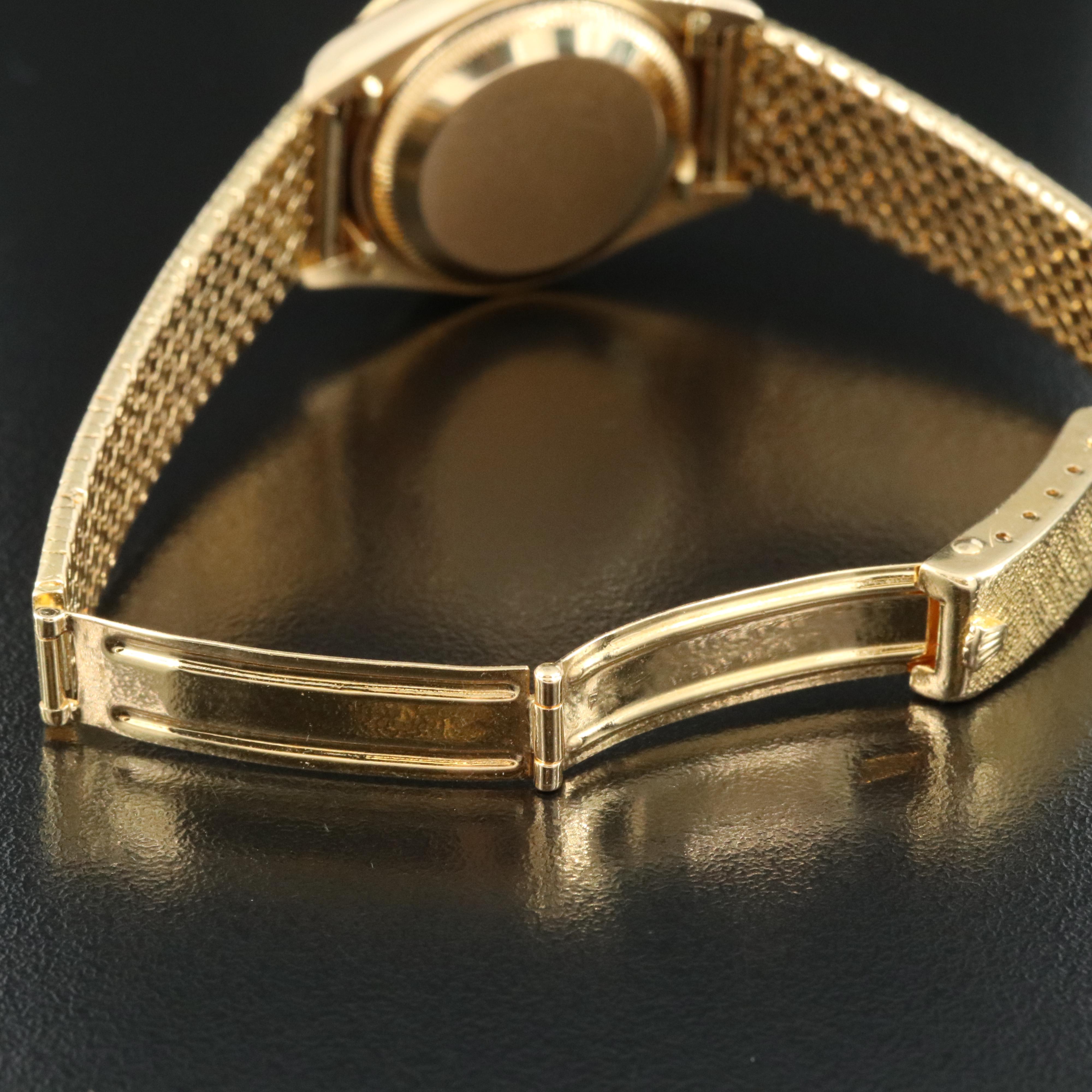 1986 Rolex Custom Diamond Case and 18K Bracelet Watch