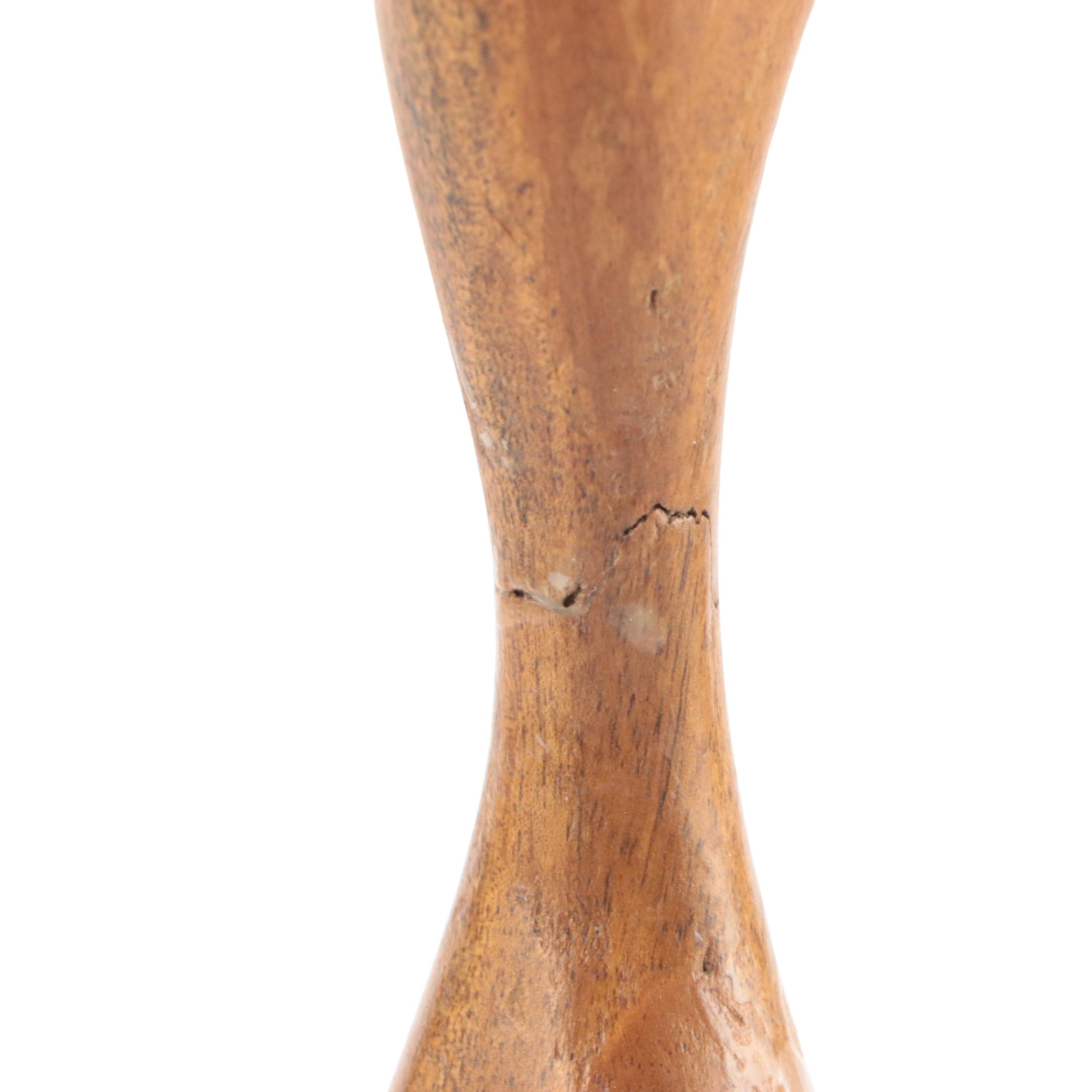 Hand-Carved Jacaranda Wood Bird Figurine with Carved and Turned Wooden Boxes