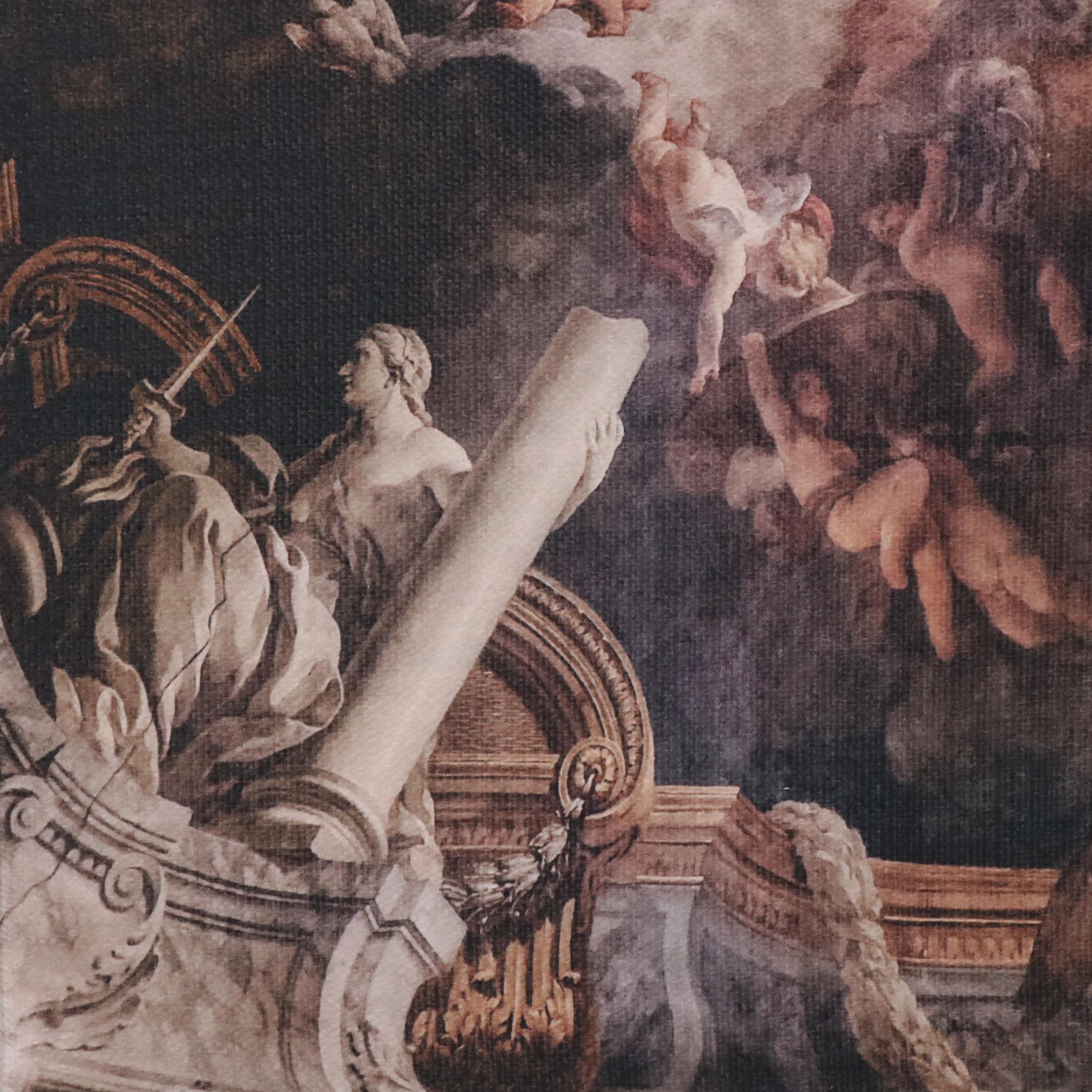 Printed Textile After François Lemoyne "The Apotheosis of Hercules"