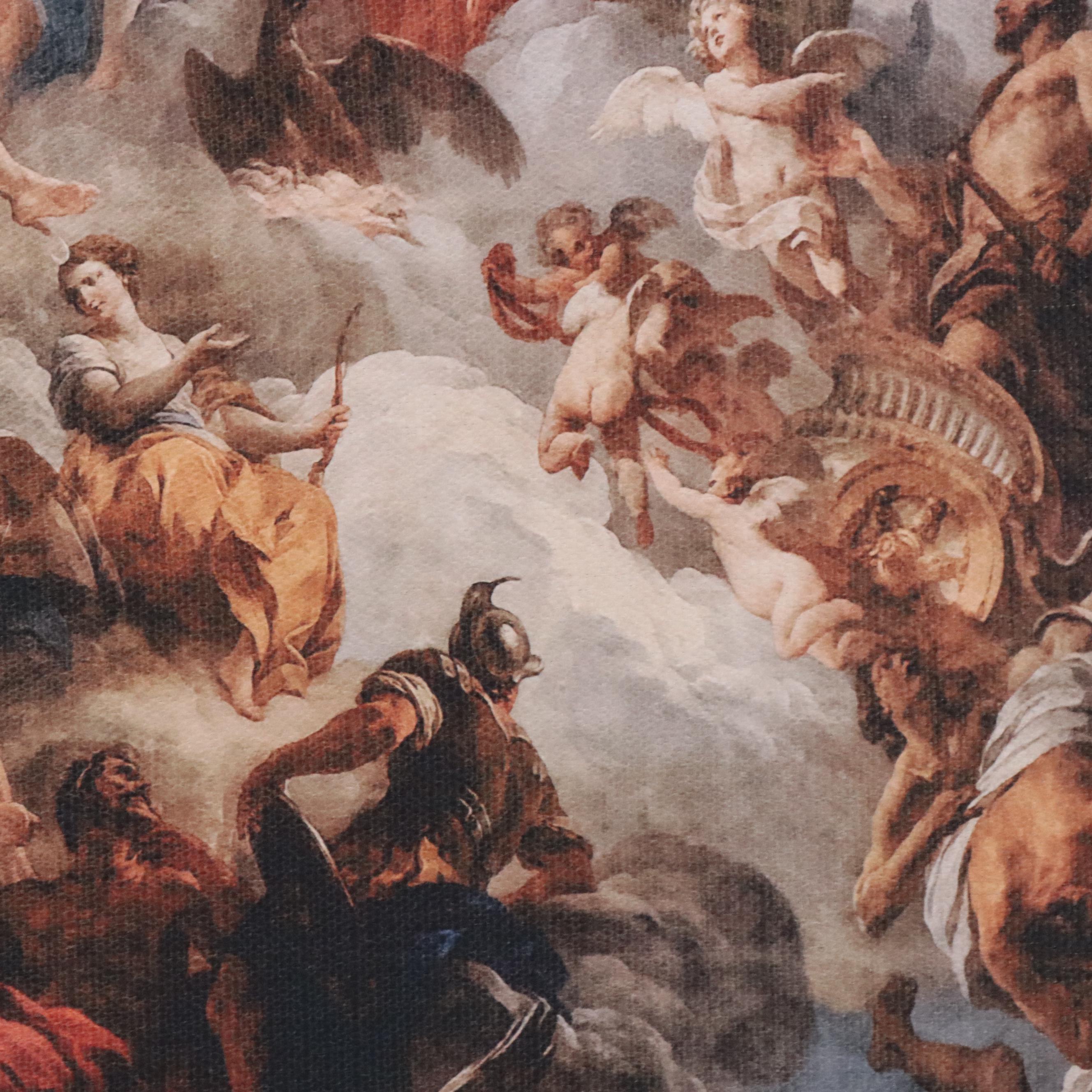Printed Textile After François Lemoyne "The Apotheosis of Hercules"