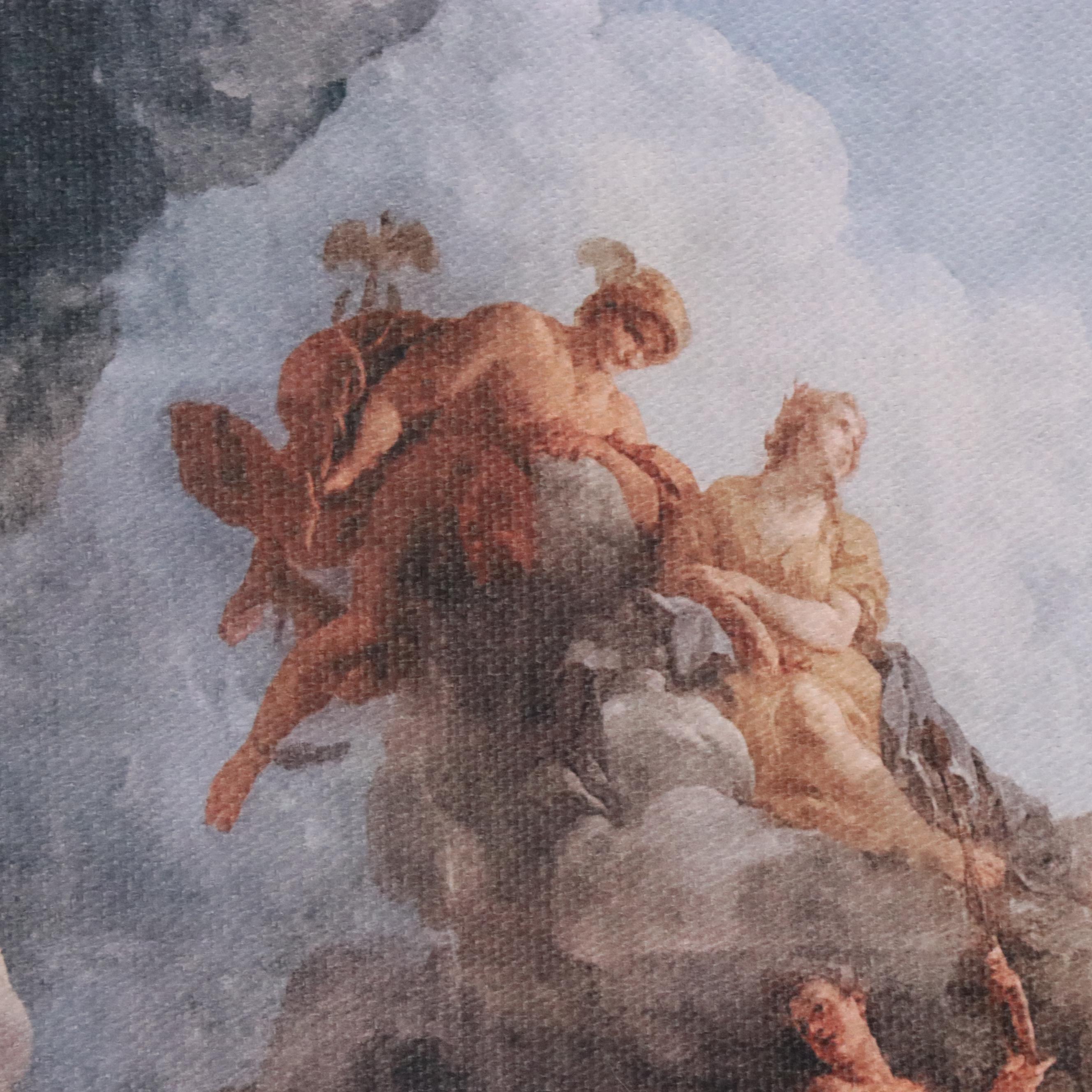 Printed Textile After François Lemoyne "The Apotheosis of Hercules"