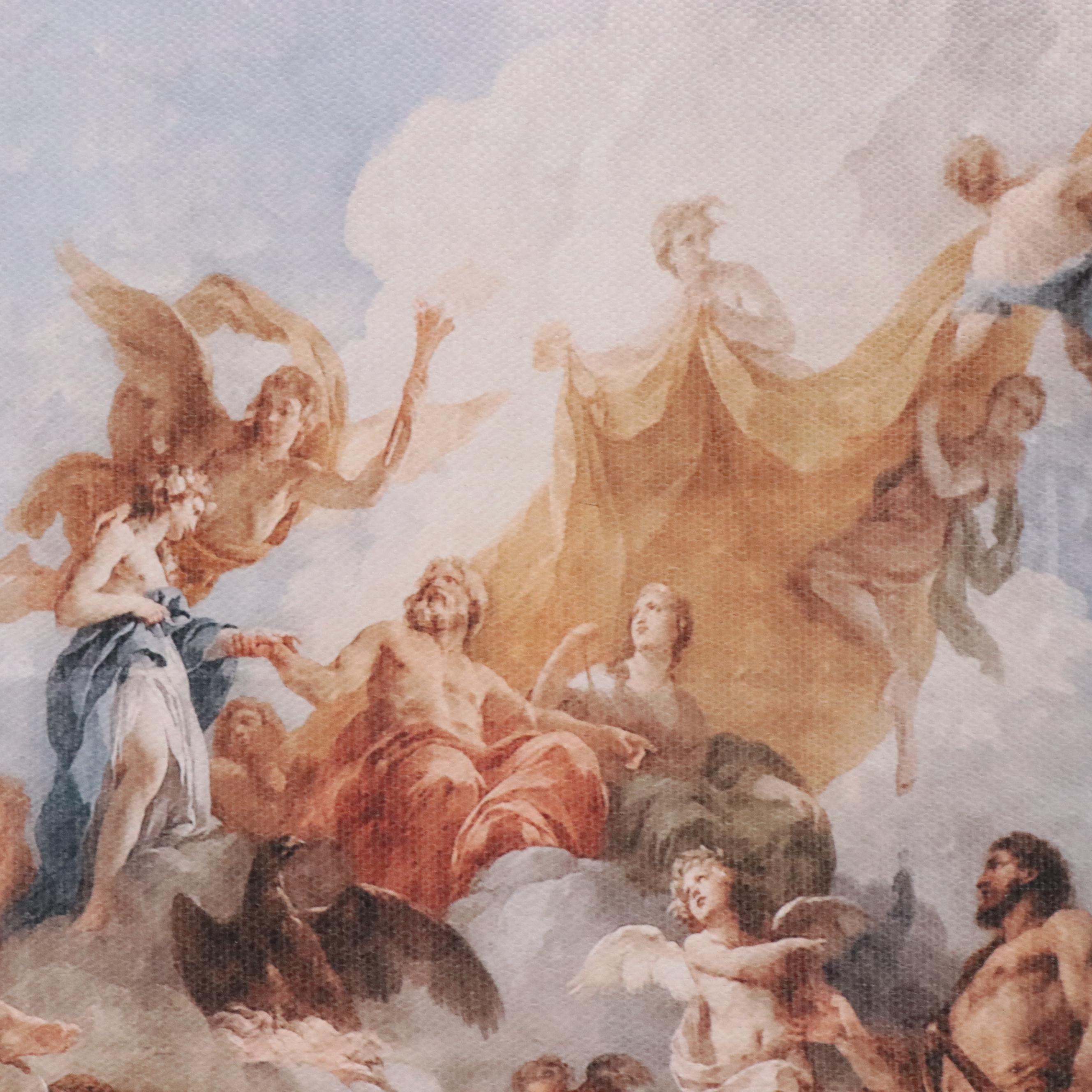 Printed Textile After François Lemoyne "The Apotheosis of Hercules"