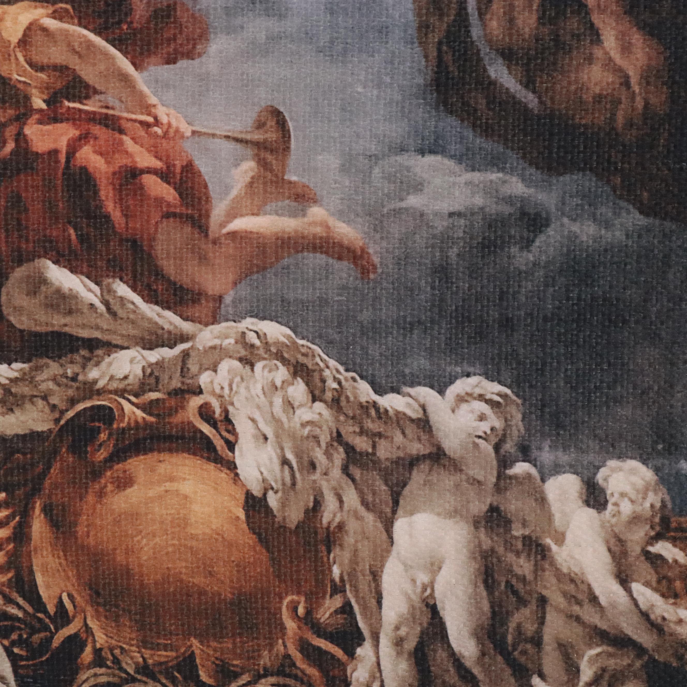 Printed Textile After François Lemoyne "The Apotheosis of Hercules"