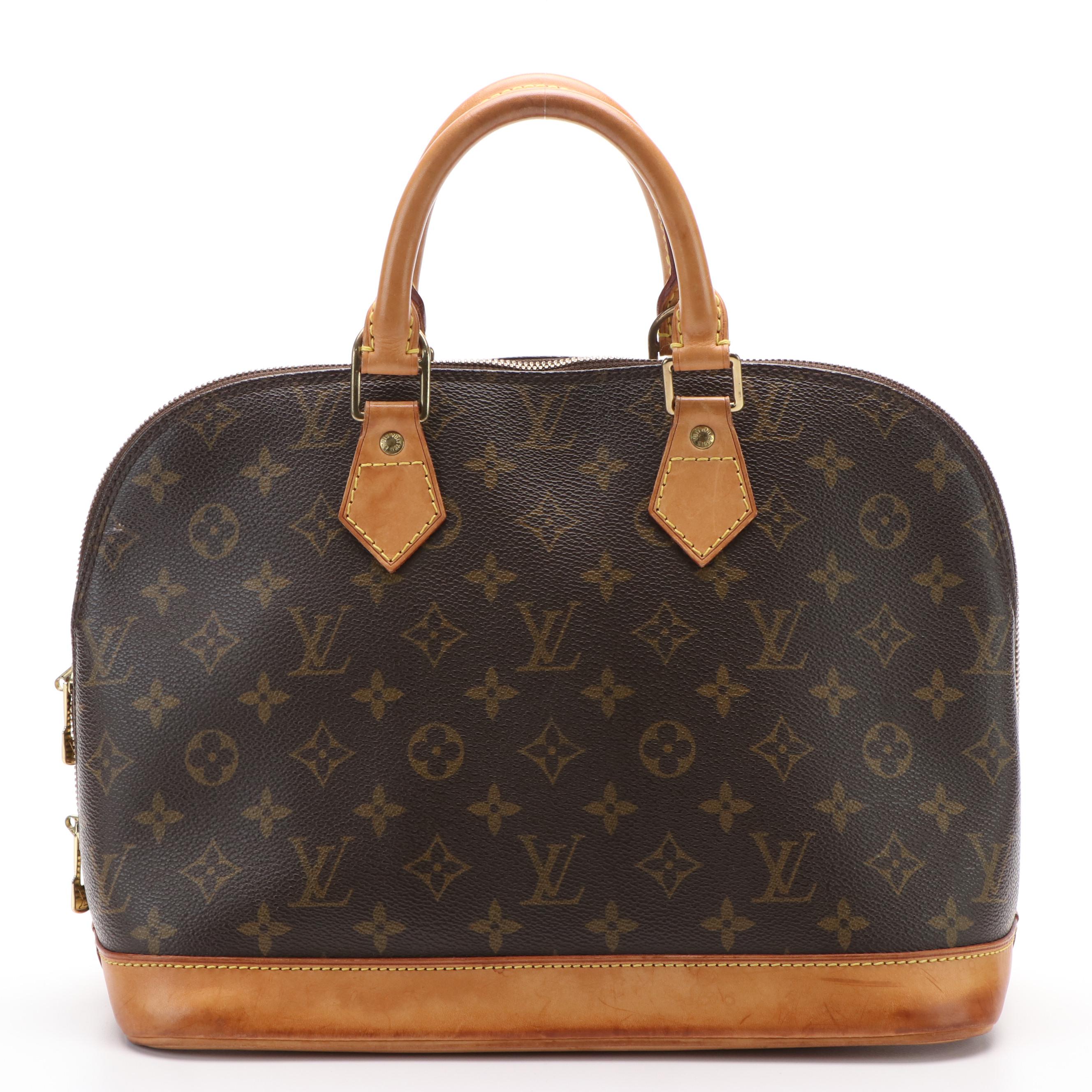 Louis Vuitton Alma Monogram Canvas Handled Bag