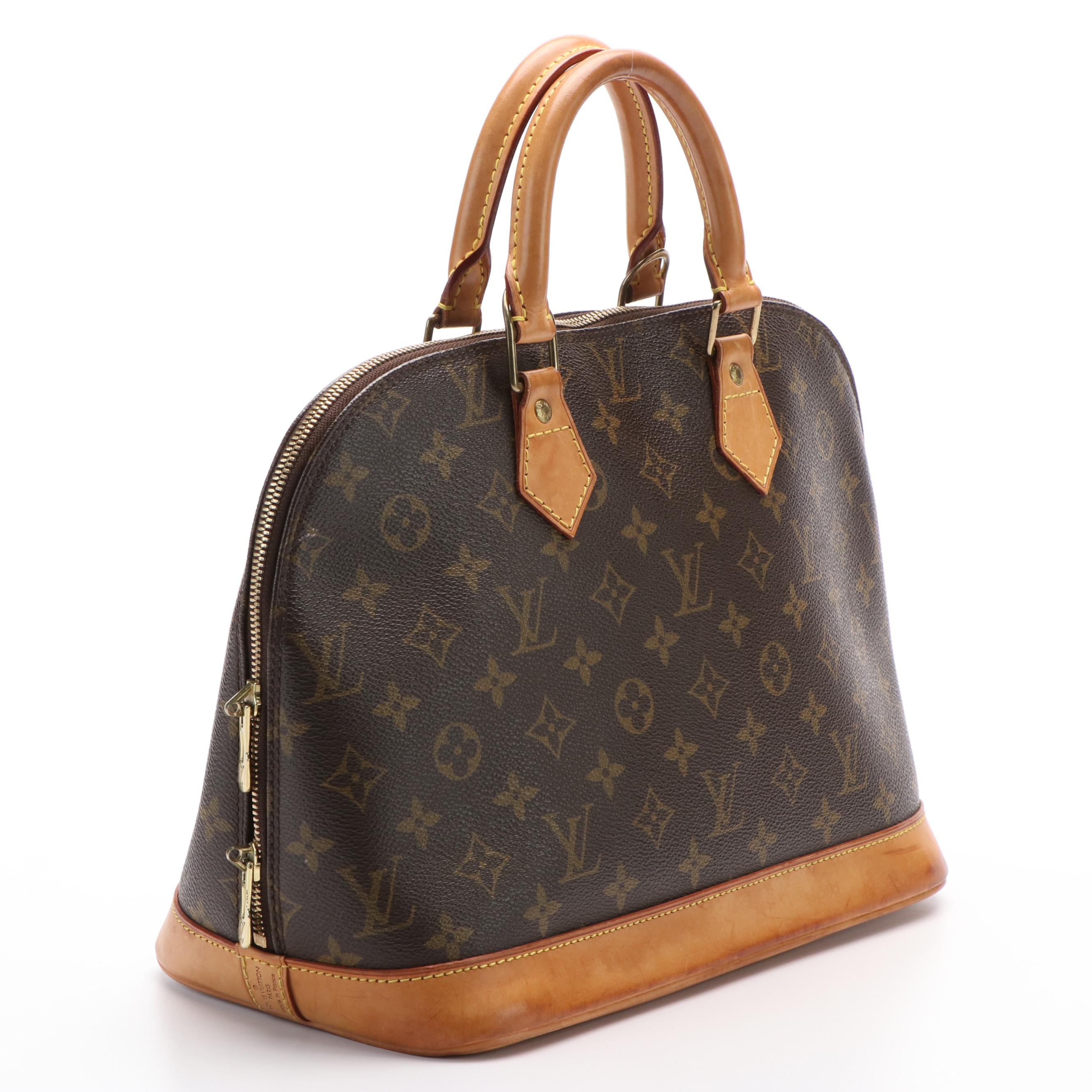Louis Vuitton Alma Monogram Canvas Handled Bag