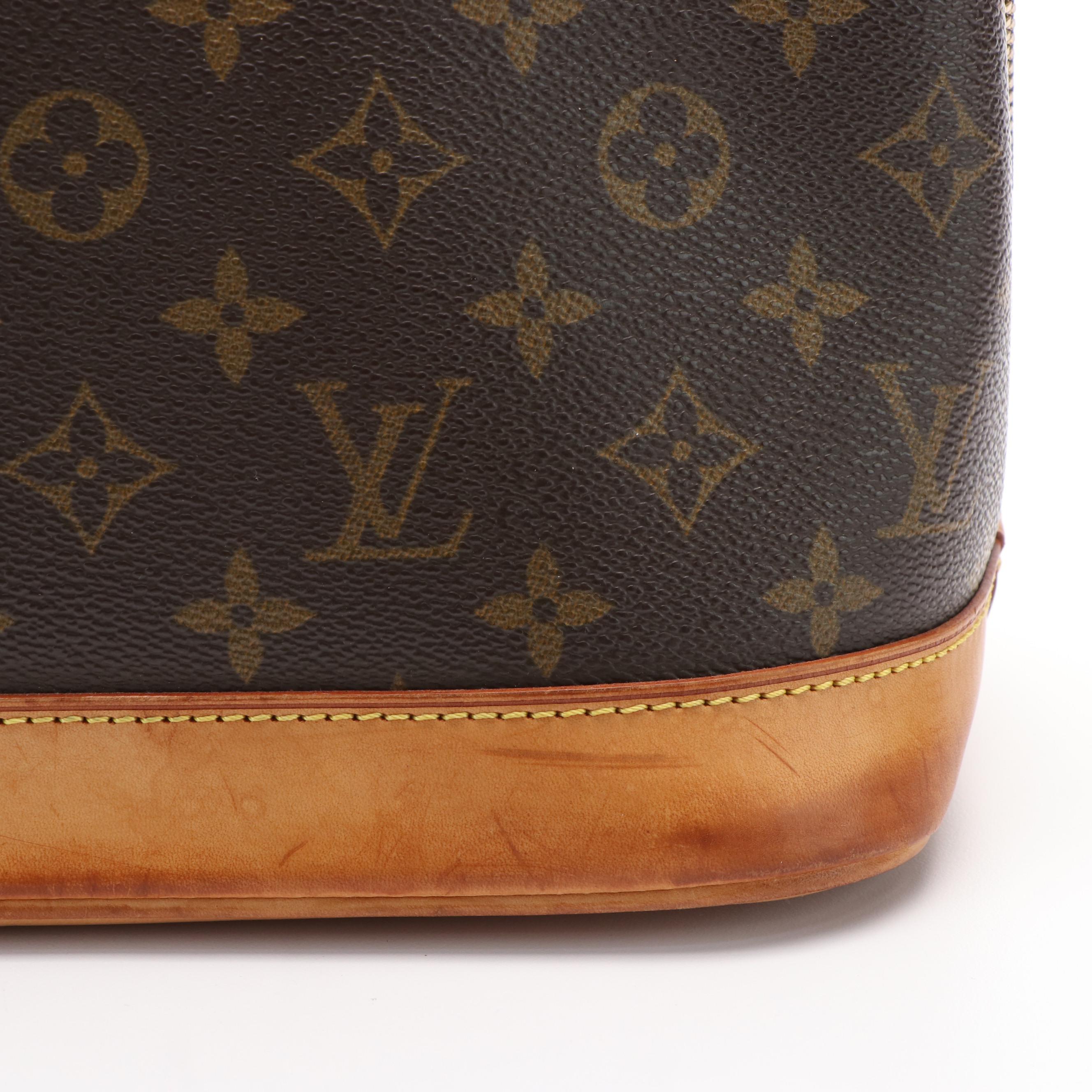 Louis Vuitton Alma Monogram Canvas Handled Bag
