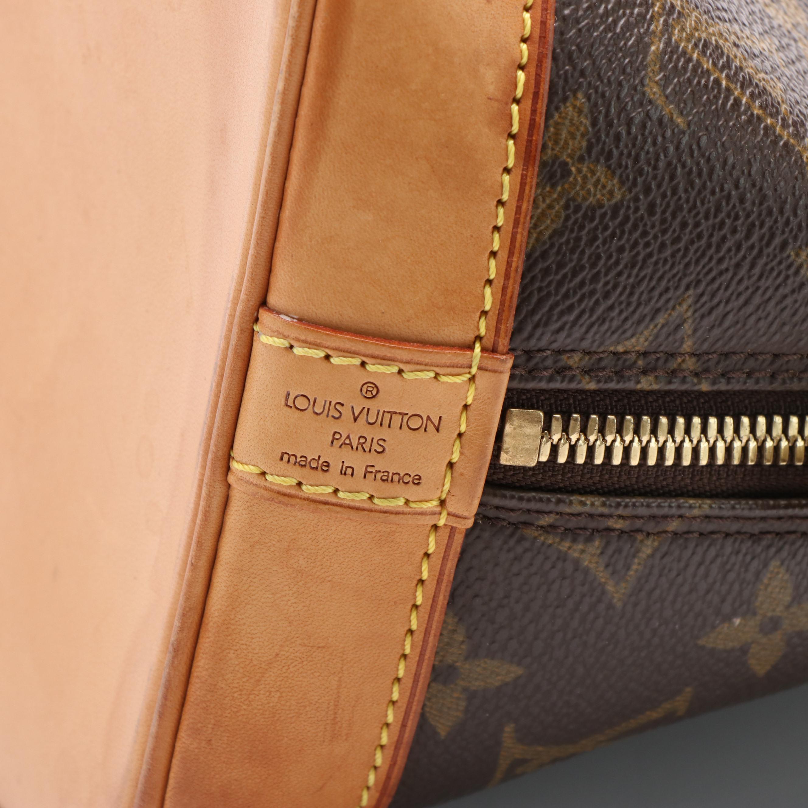 Louis Vuitton Alma Monogram Canvas Handled Bag