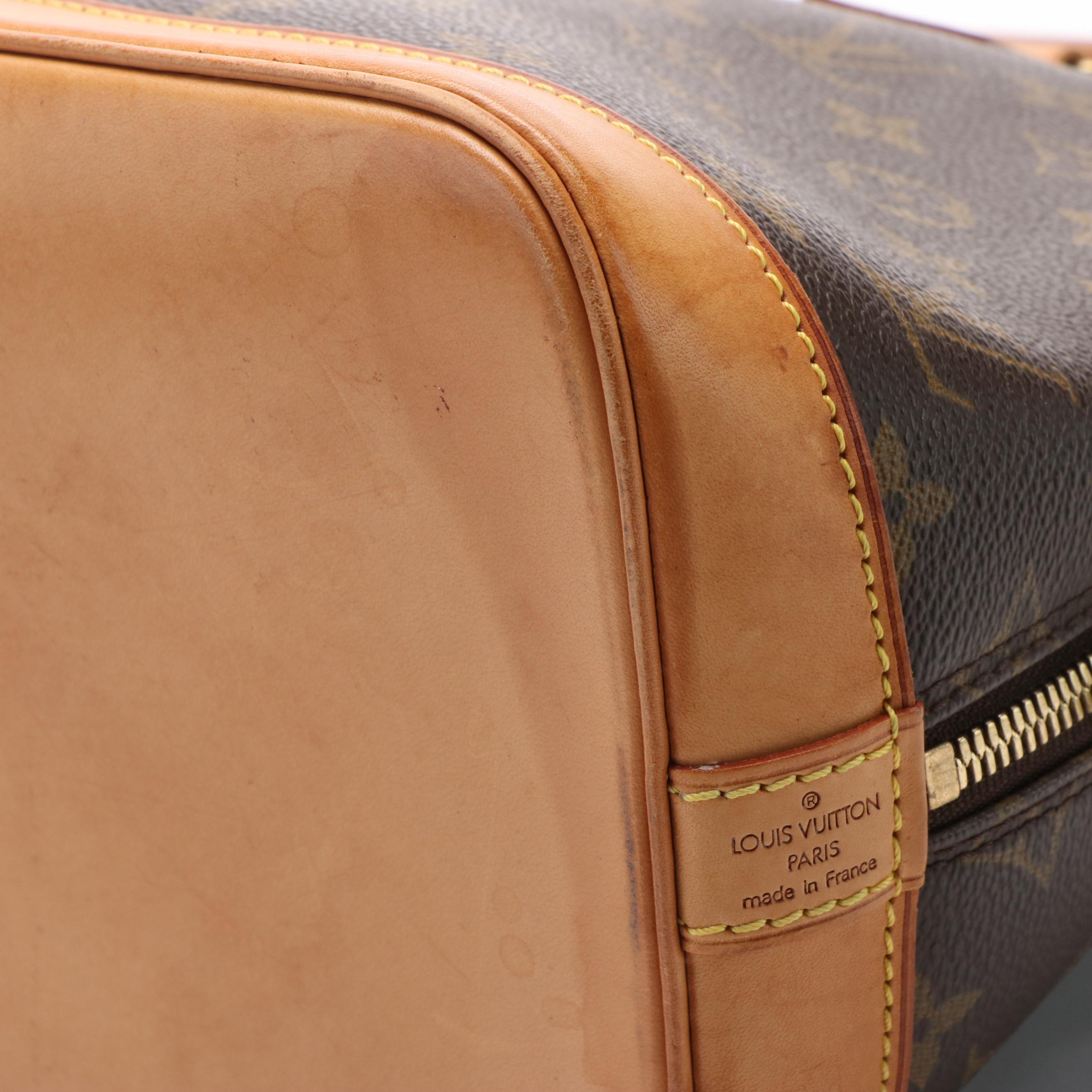 Louis Vuitton Alma Monogram Canvas Handled Bag