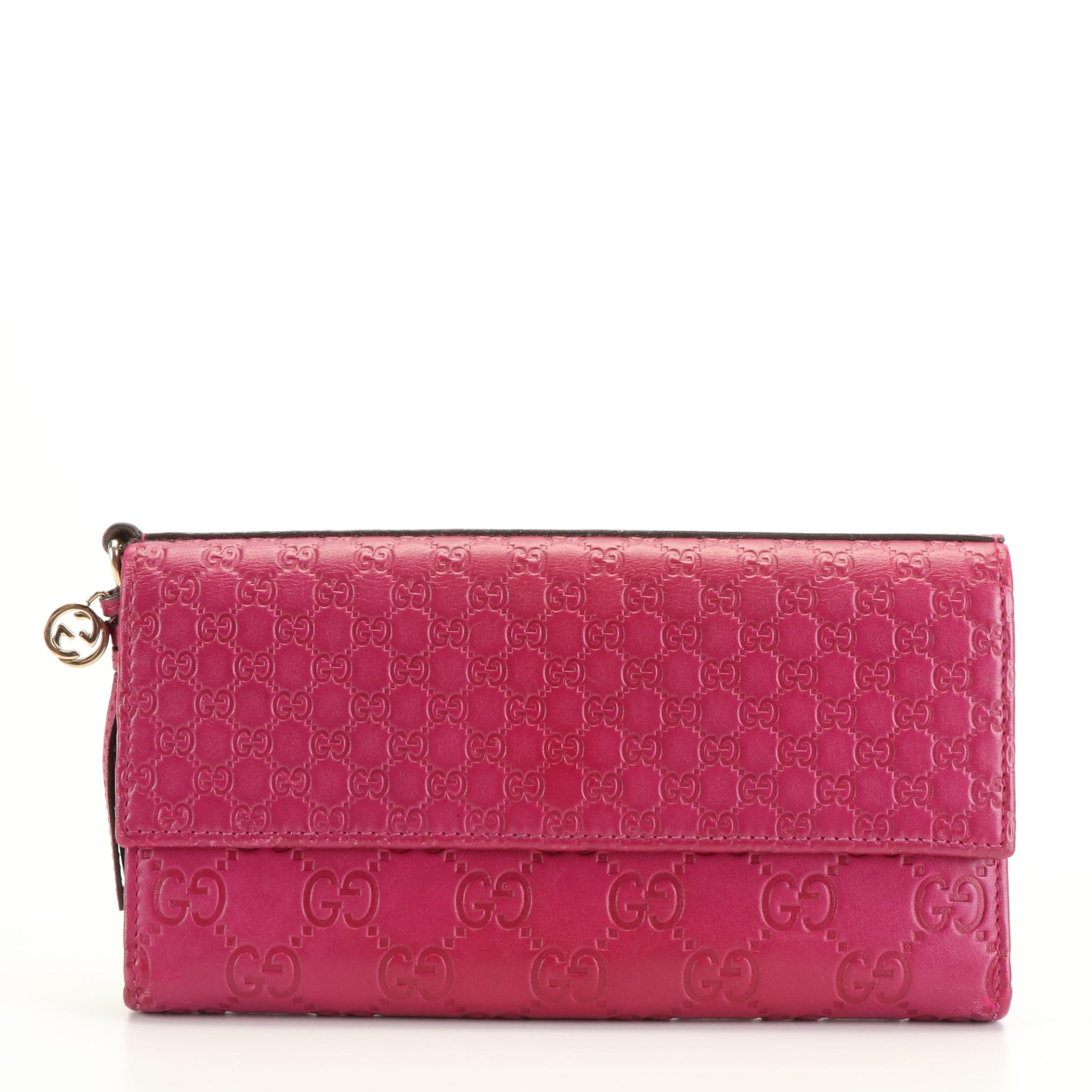 Gucci Continental Wallet in Guccissima and Microguccissima Leather