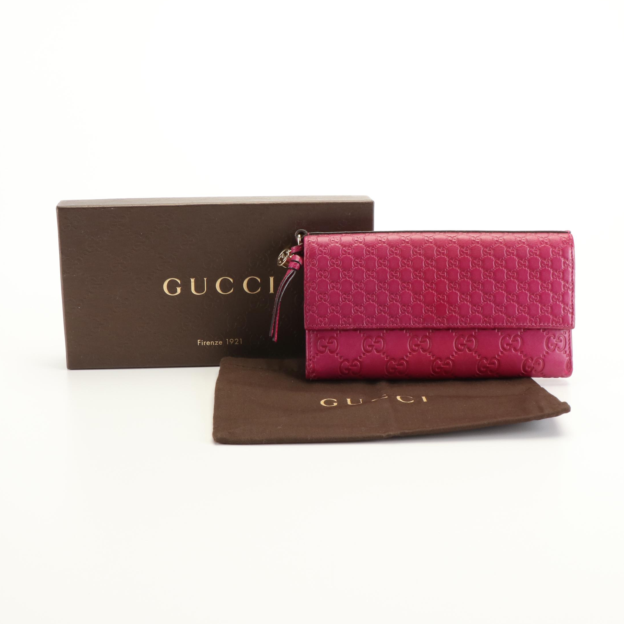Gucci Continental Wallet in Guccissima and Microguccissima Leather
