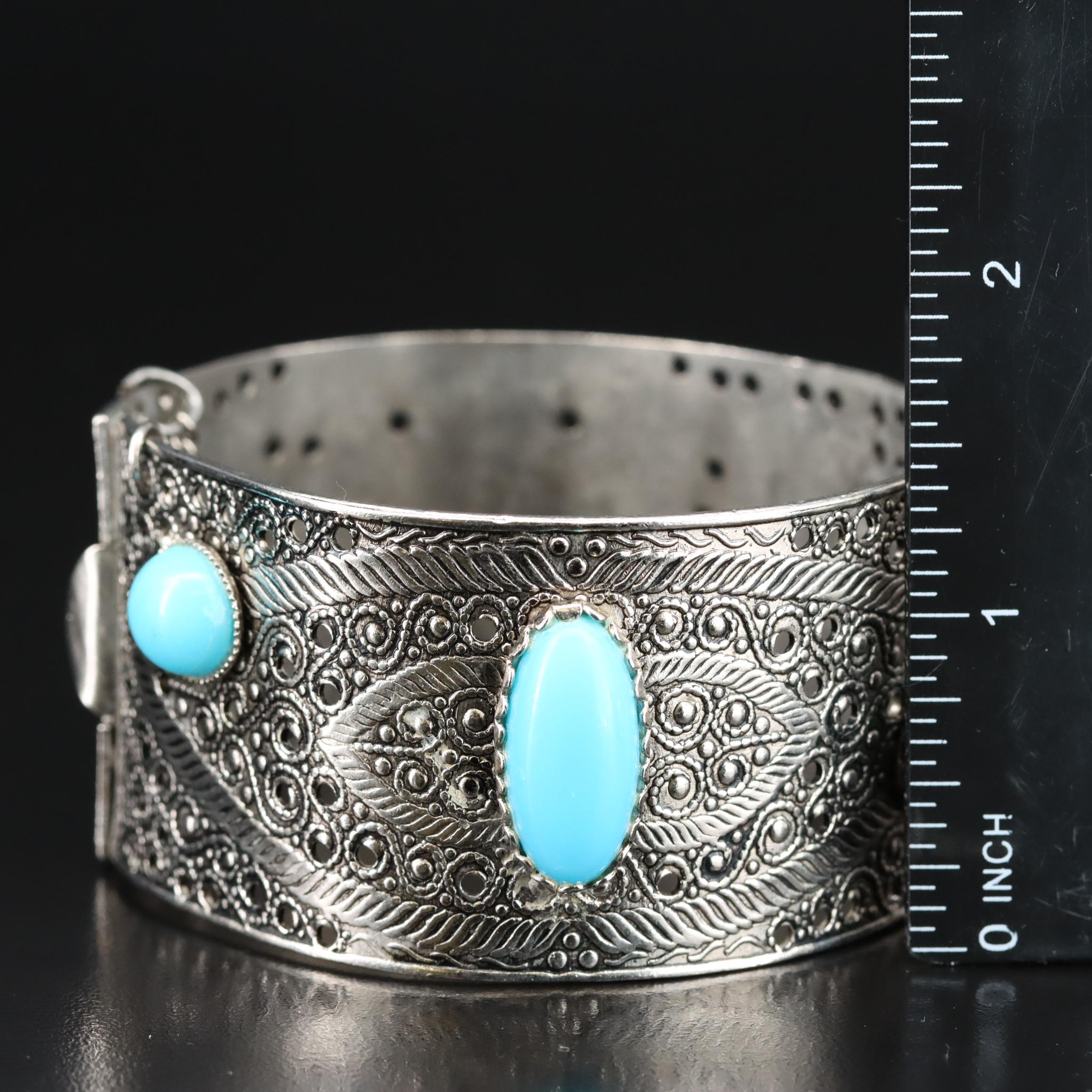 Imitation Turquoise Cuff Bracelet