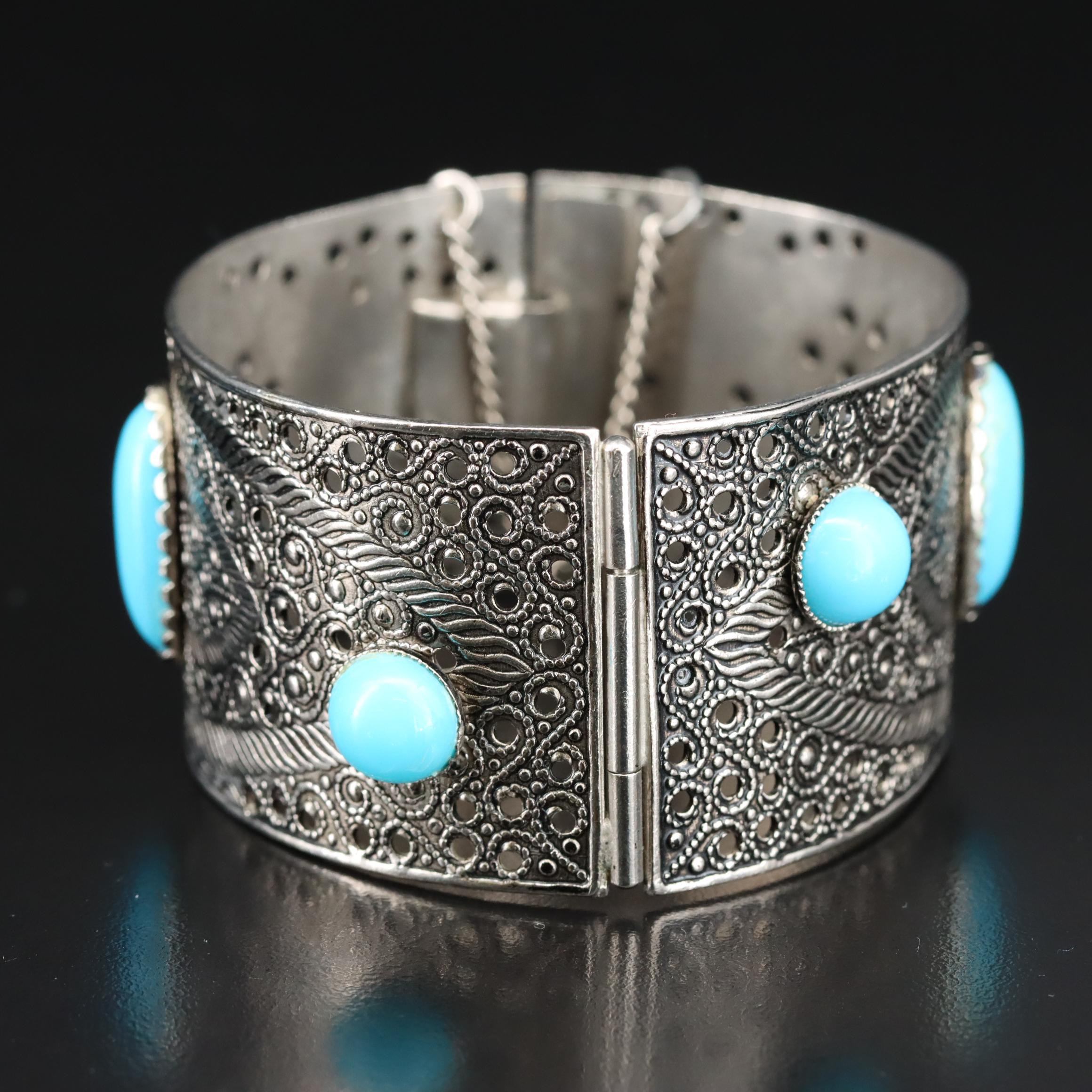 Imitation Turquoise Cuff Bracelet