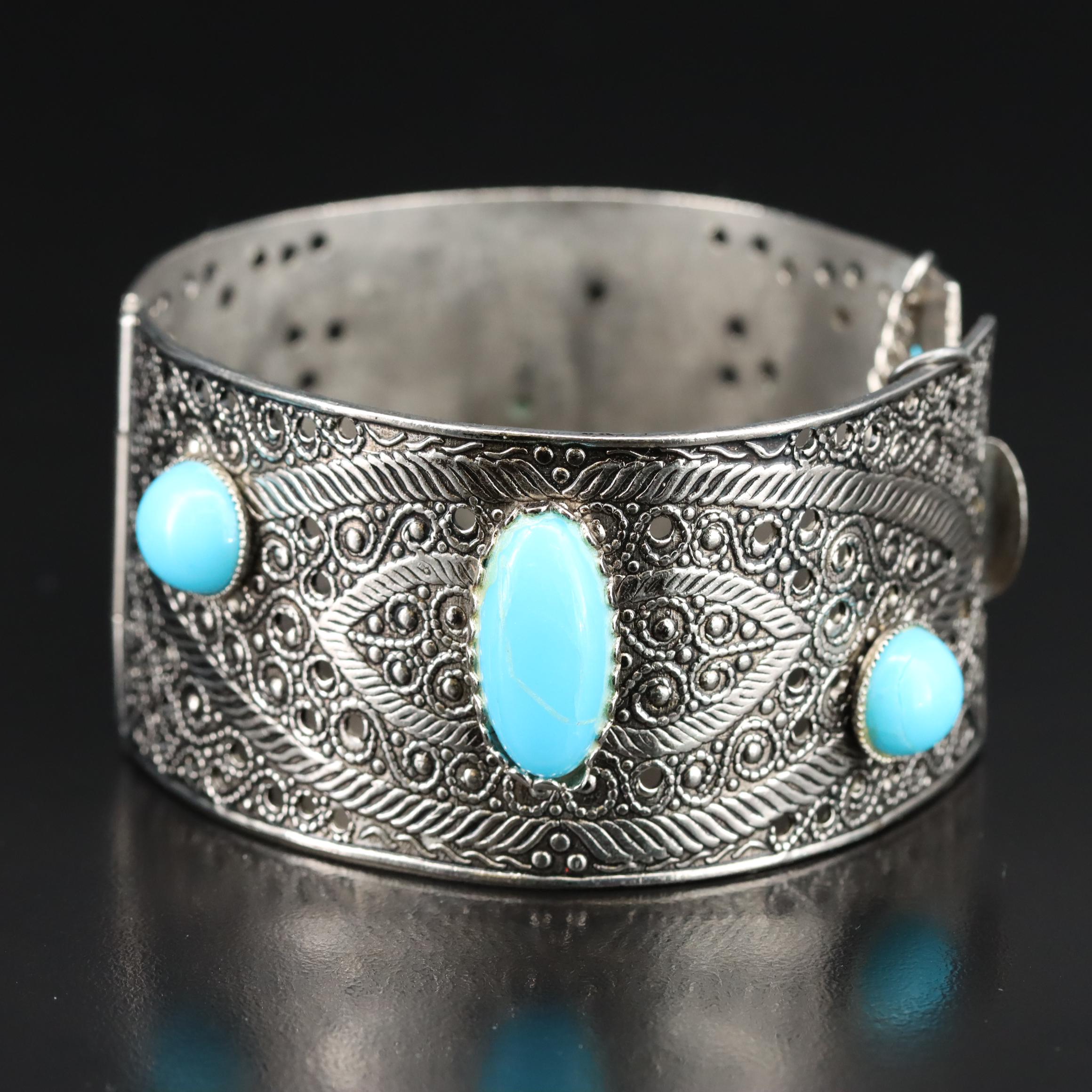 Imitation Turquoise Cuff Bracelet