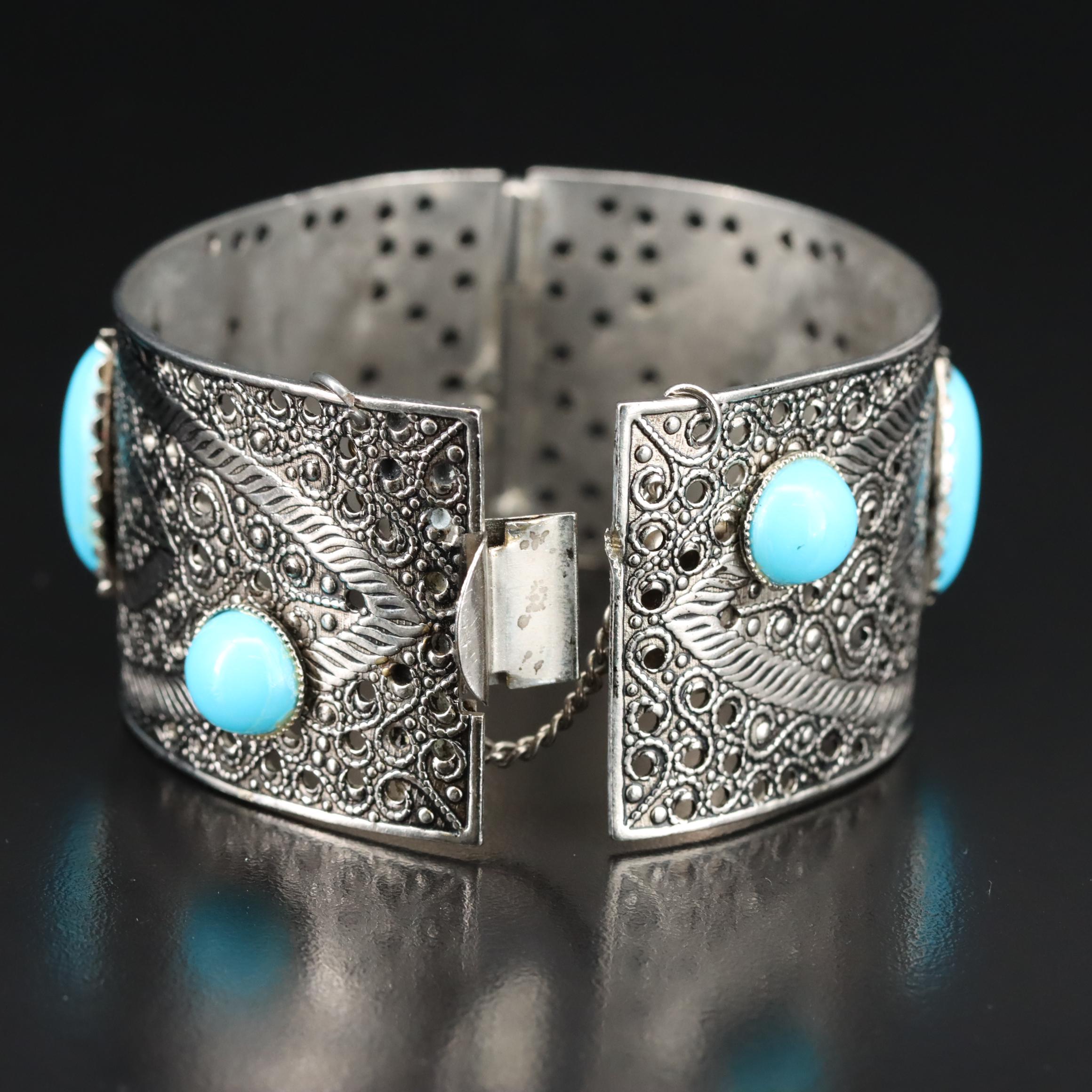 Imitation Turquoise Cuff Bracelet