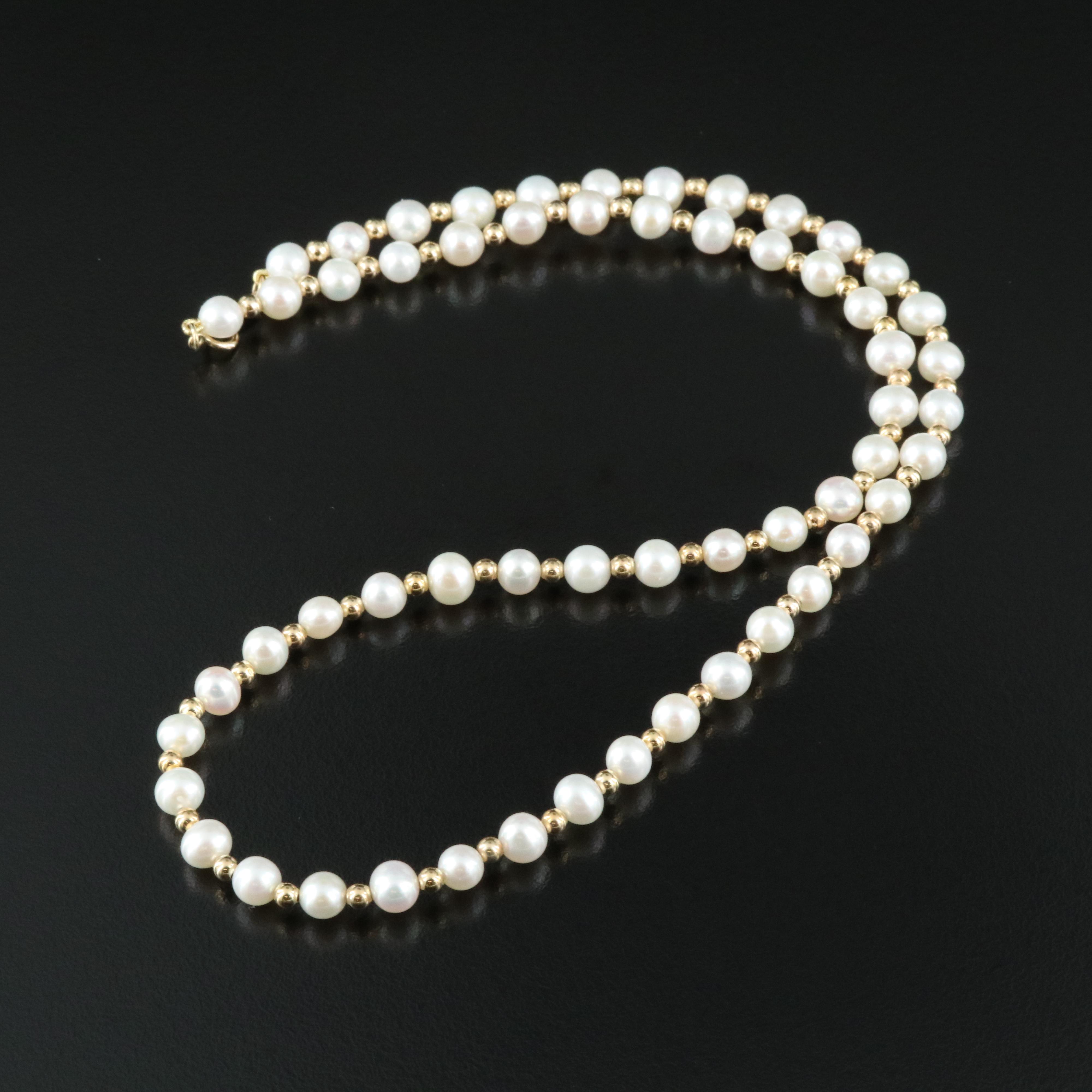 14K Pearl Necklace