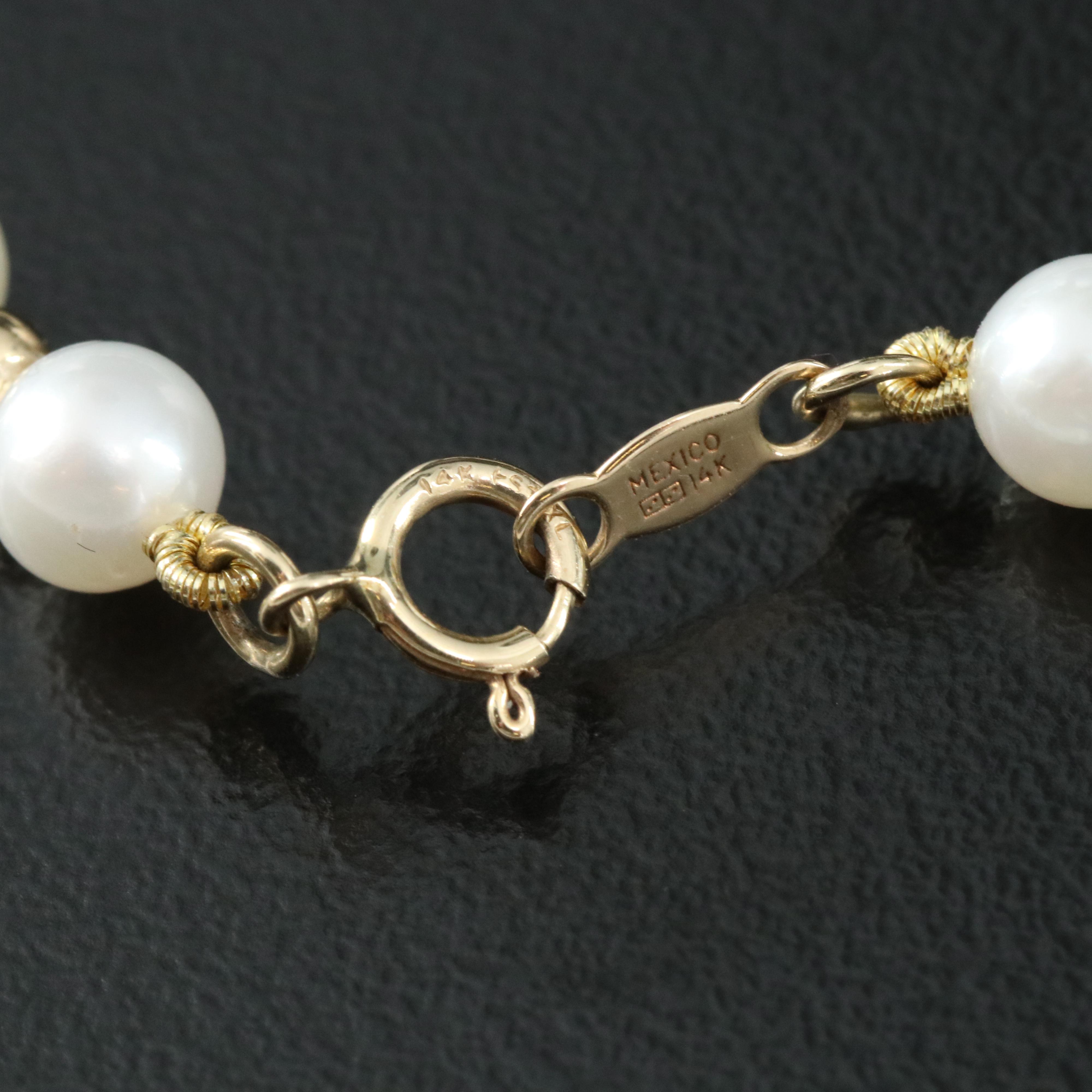 14K Pearl Necklace