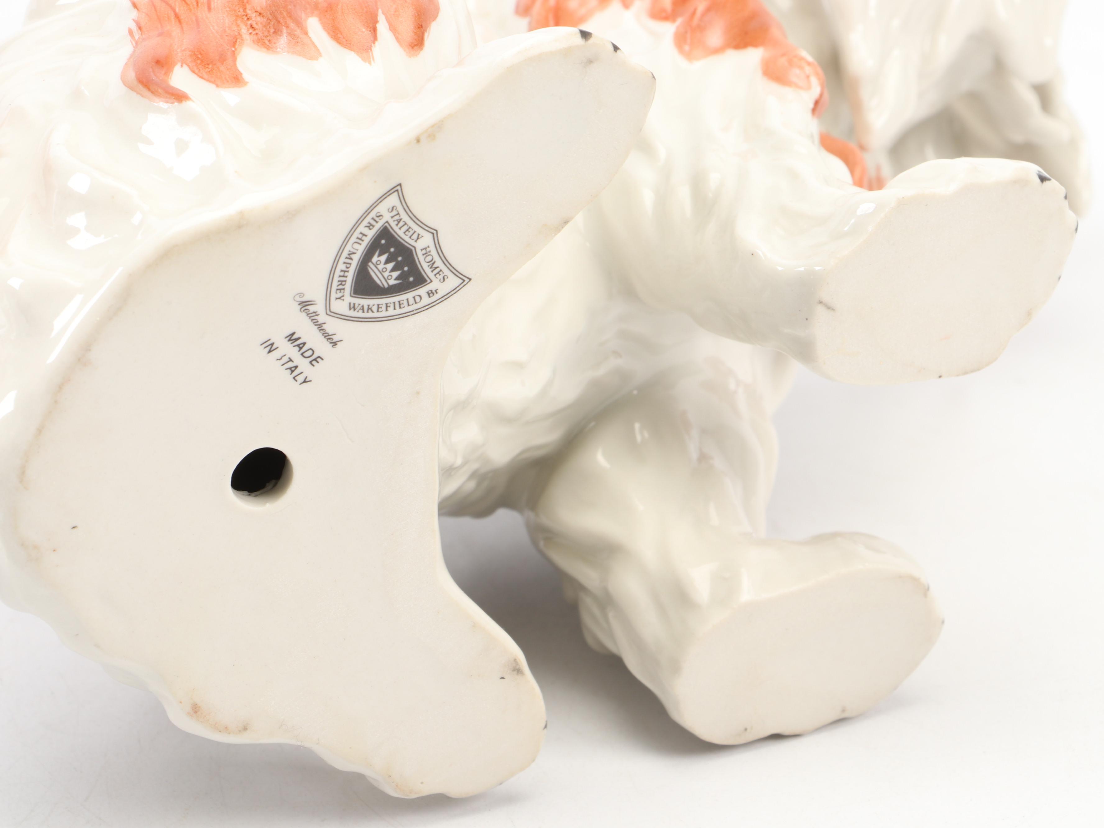 Mottahedeh Stately Homes Series "Sir Humphrey Wakefield" Spaniel Figures