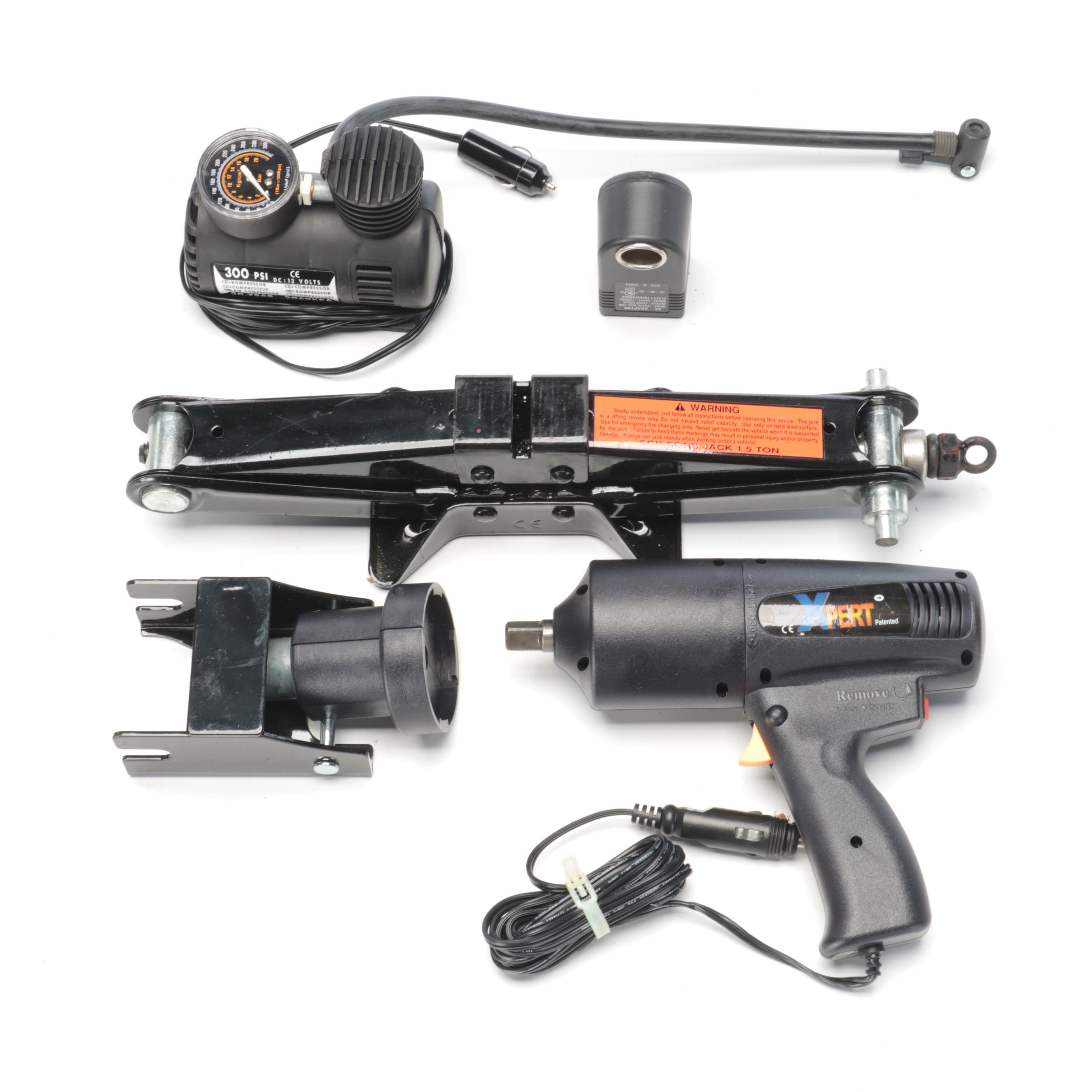 Stanley Fat Max Black Plastic Portable Tool Storage Box with Assorted Tools