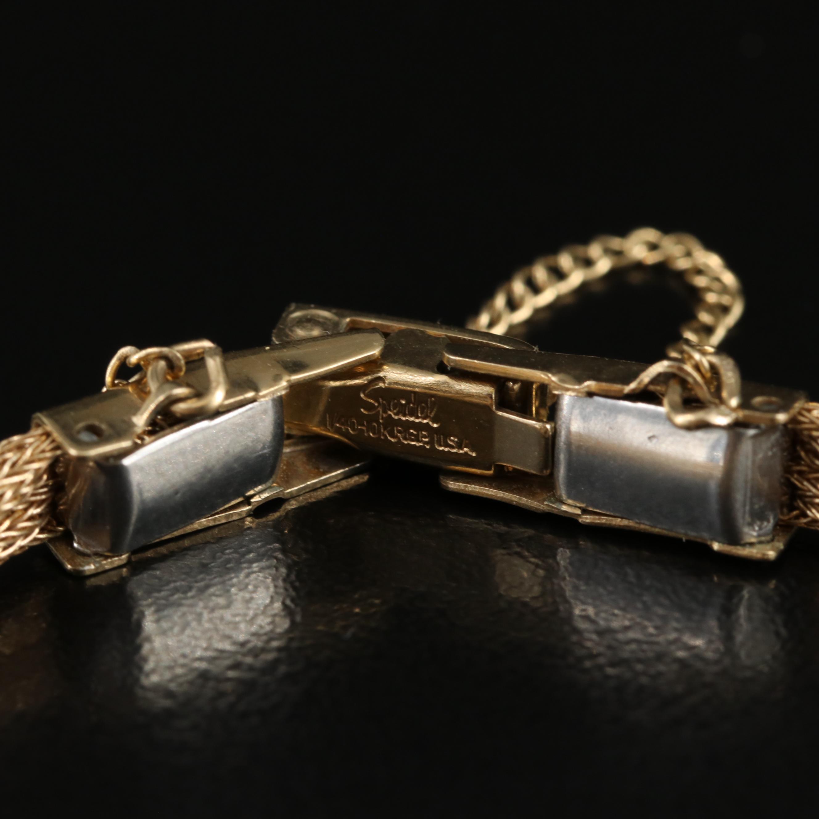 Vintage 18K Tudor Black Dial Stem Wind Watch