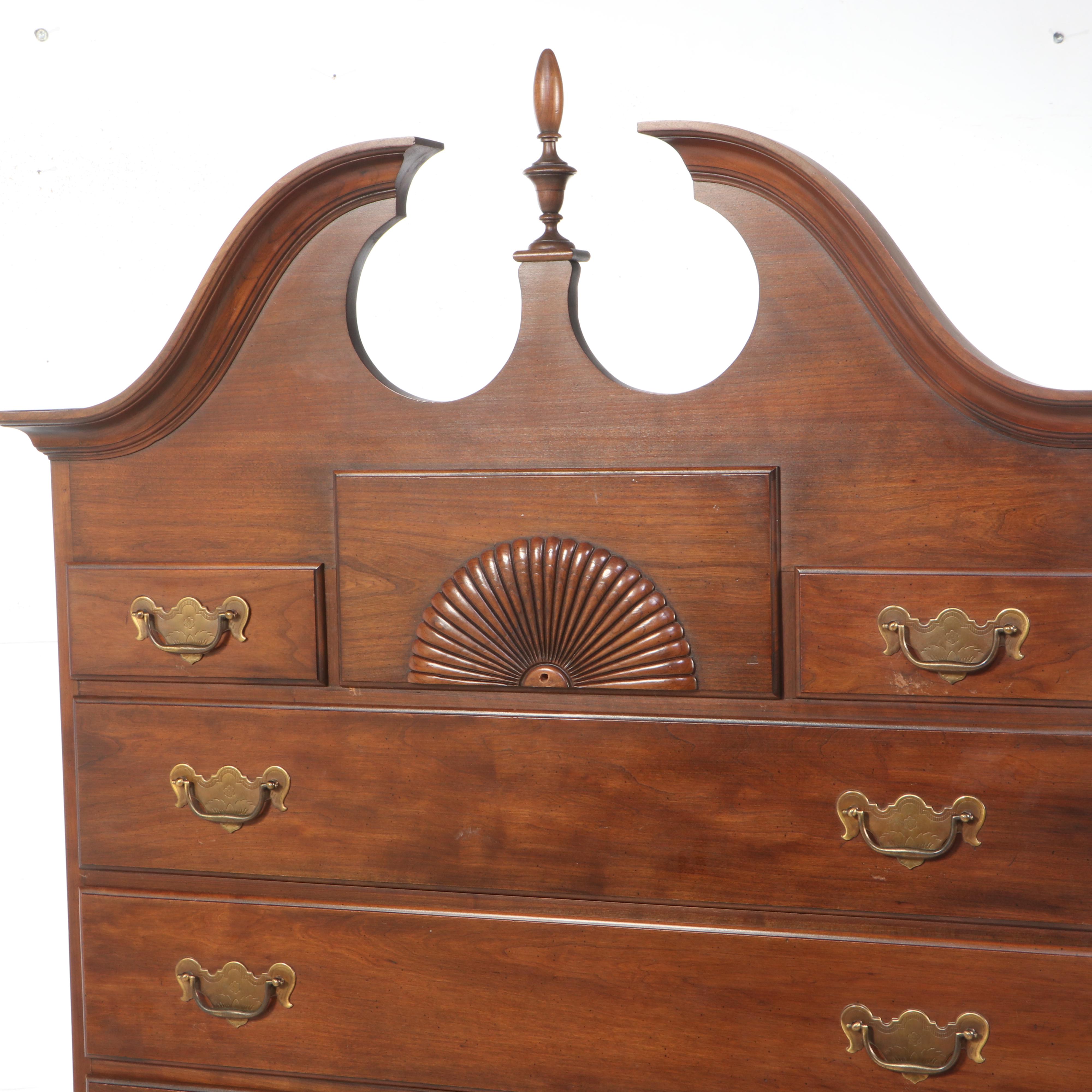 Pennsylvania House Queen Anne Style Cherrywood Highboy Chest