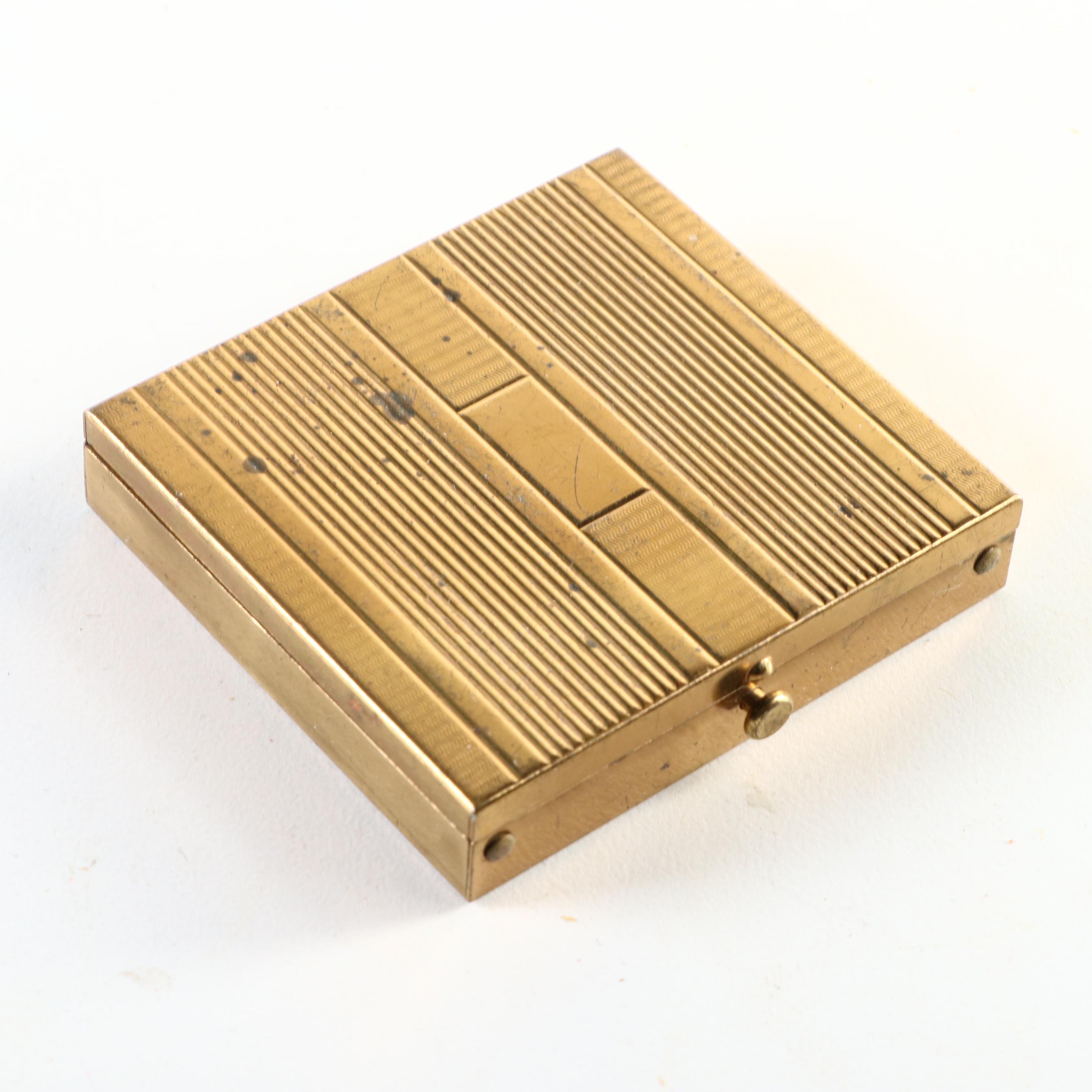 Gemstone, Enamel, Brass and Metal Makeup Compacts, Cigarette Cases