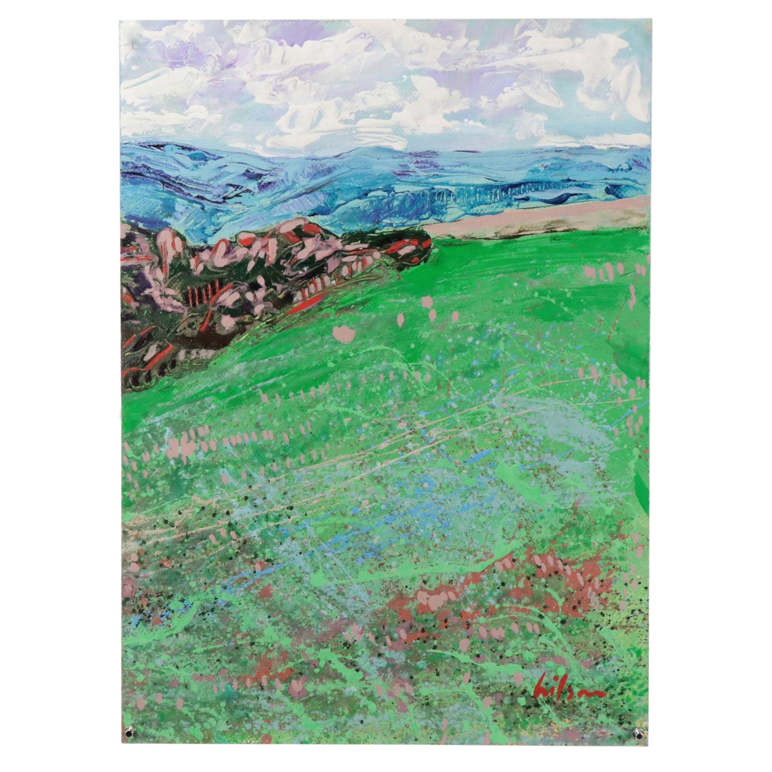 Harry Hilson Modern Landscape Acrylic Painting