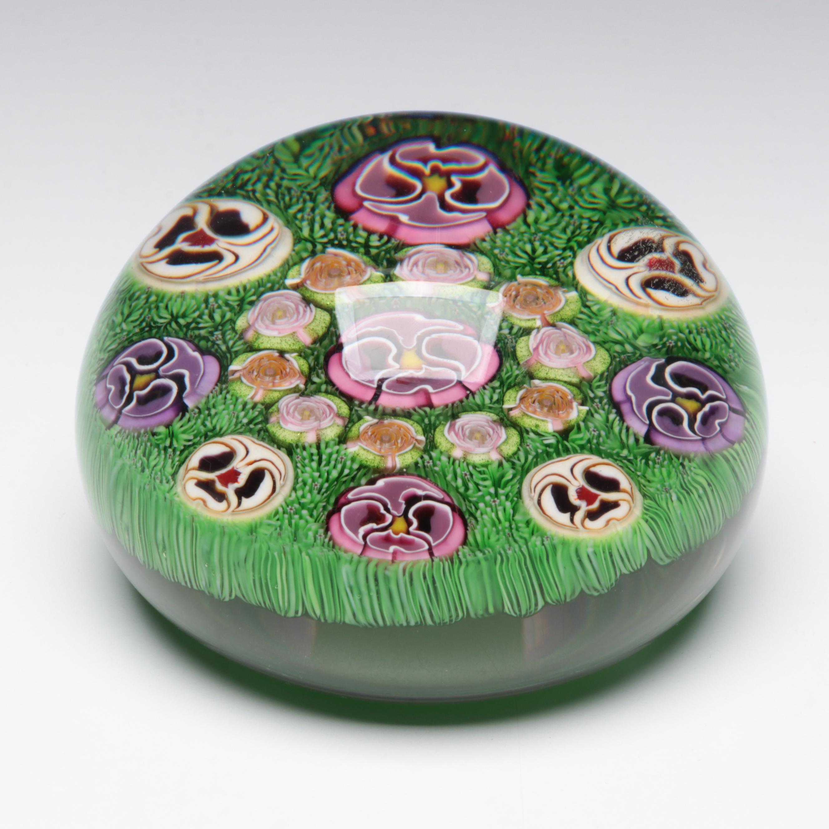 Parabelle Glass Cane Paperweight, Late 20th Century