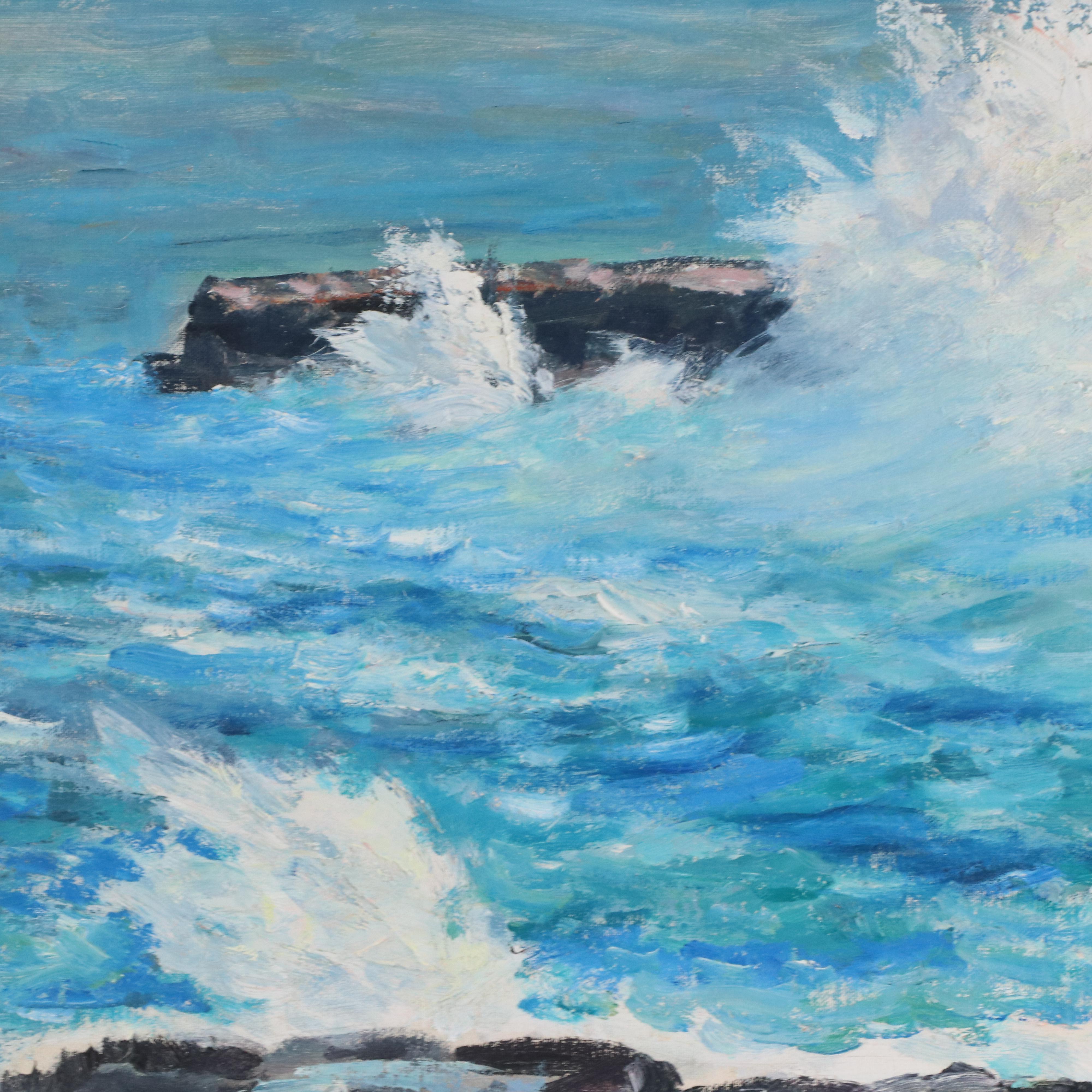 Sunao Hironaka Oil Painting Seascape