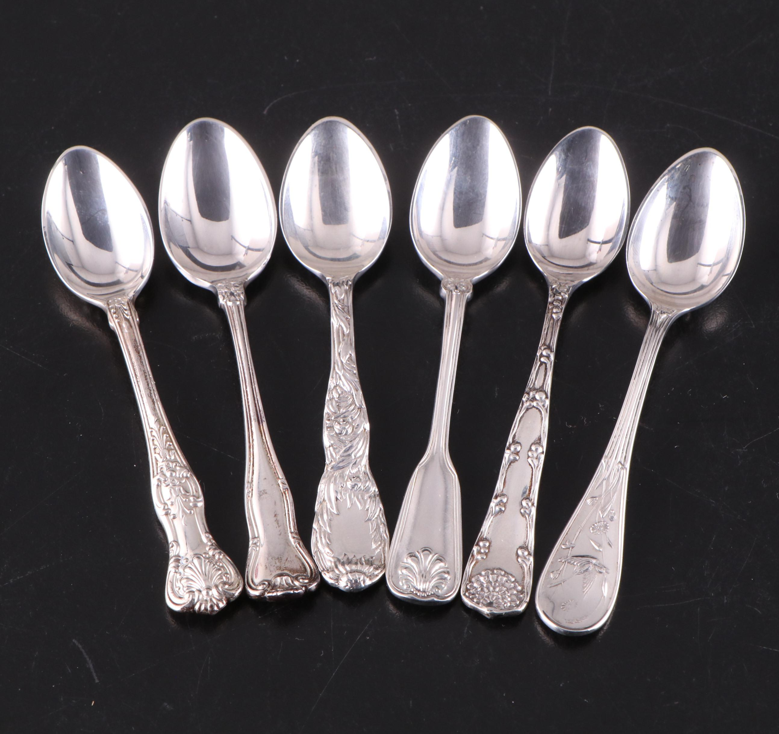 Tiffany & Co. Sterling Silver Demitasse Spoons with Presentation Case