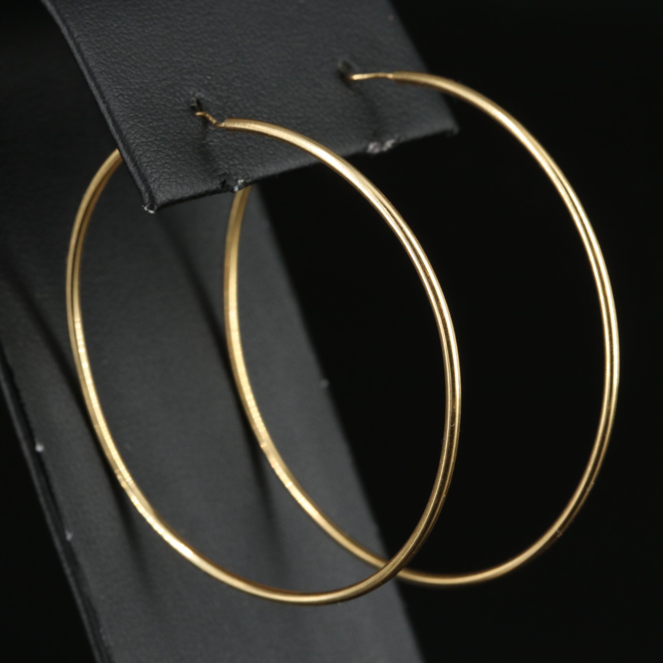 18K Hoop Earring