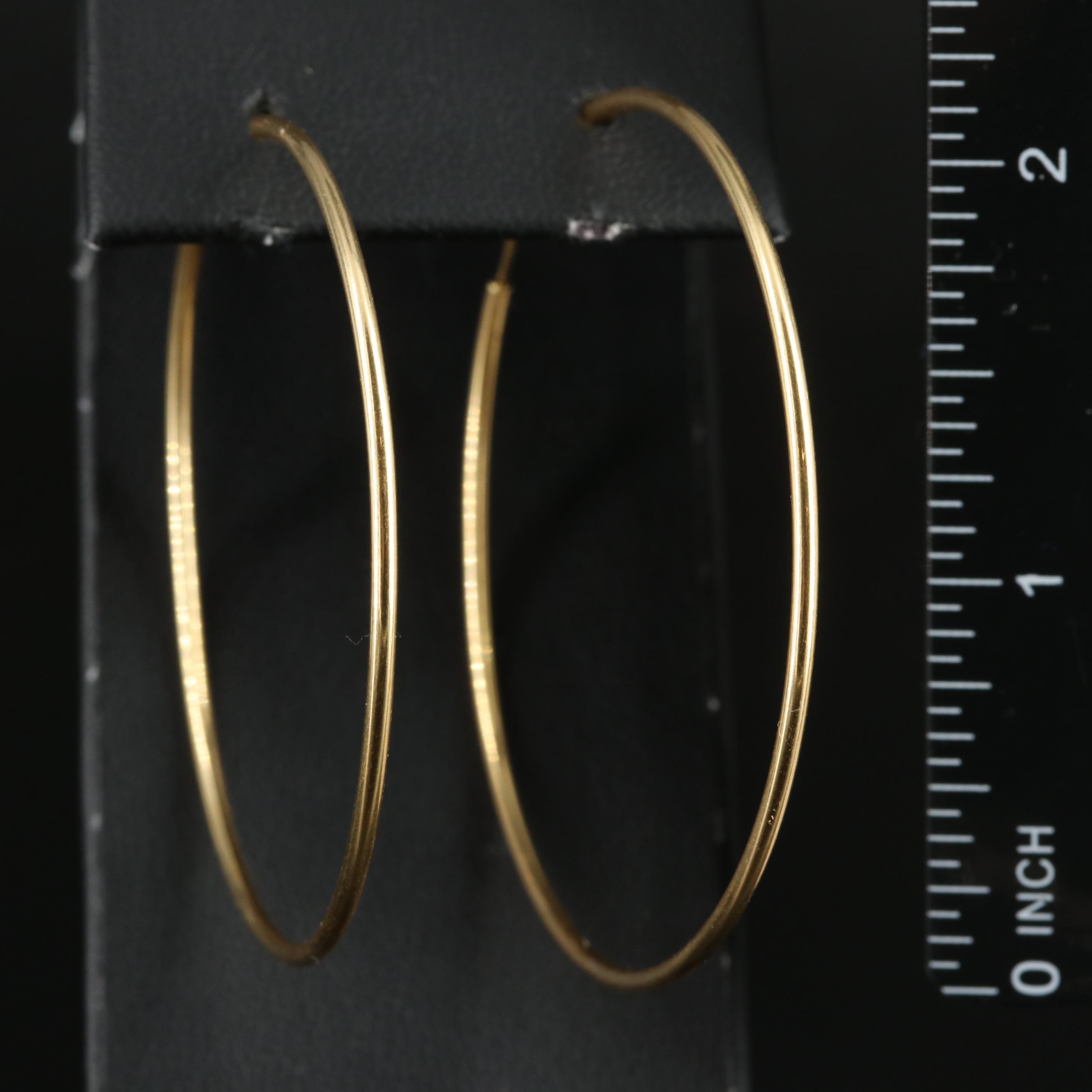 18K Hoop Earring