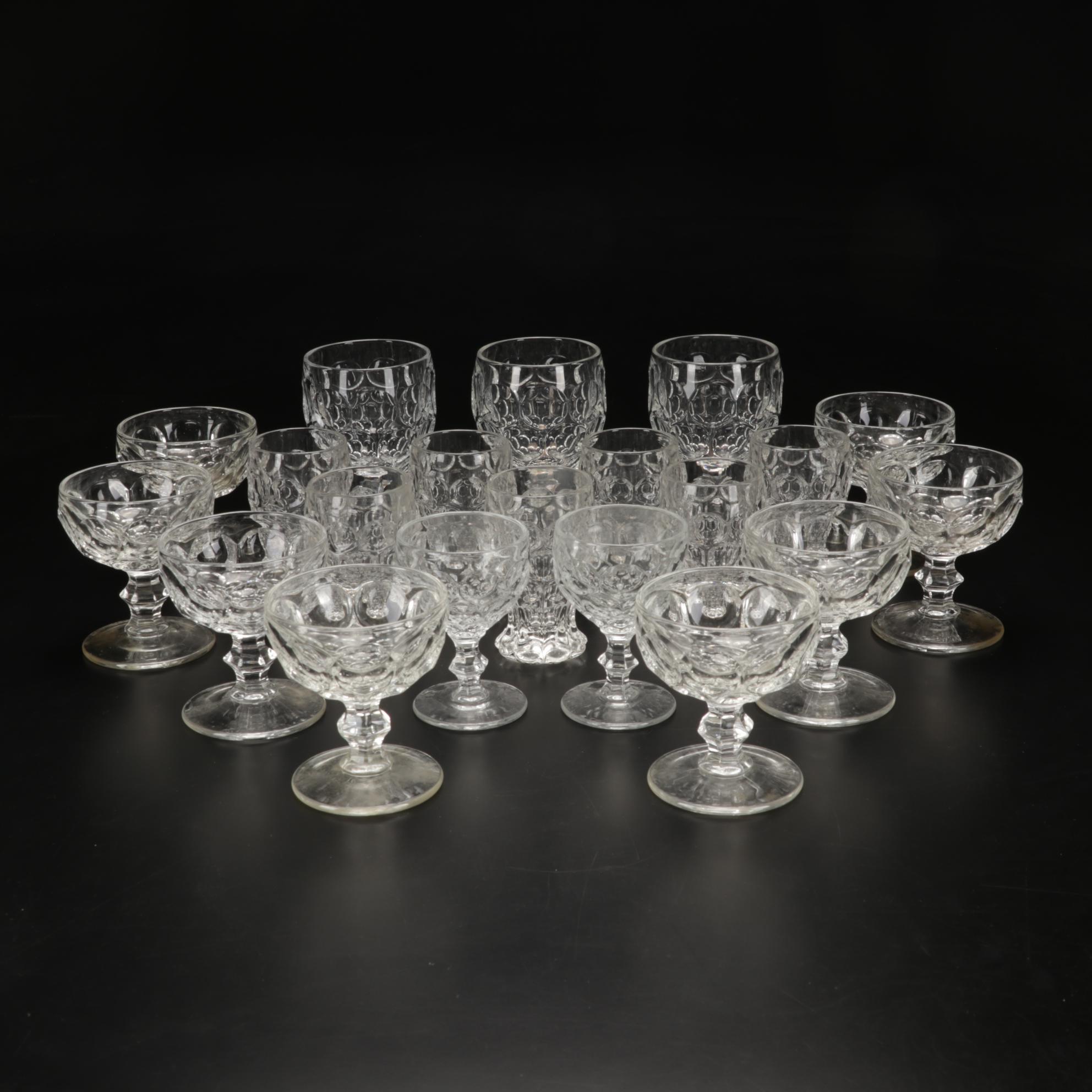 Imperial Glass "Provincial" Clear Drinking Glasses and Stemware, 1959-1975