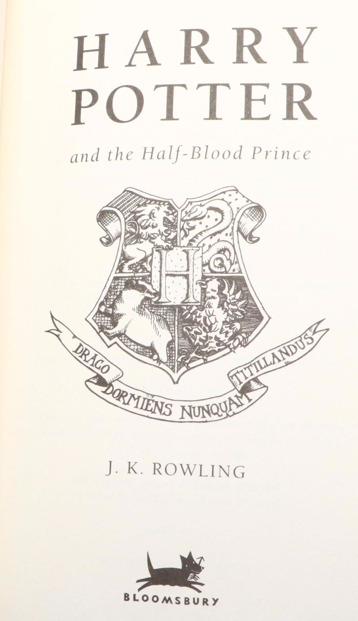 First UK Edition "Harry Potter and the Half-Blood Prince" by J. K. Rowling, 2005