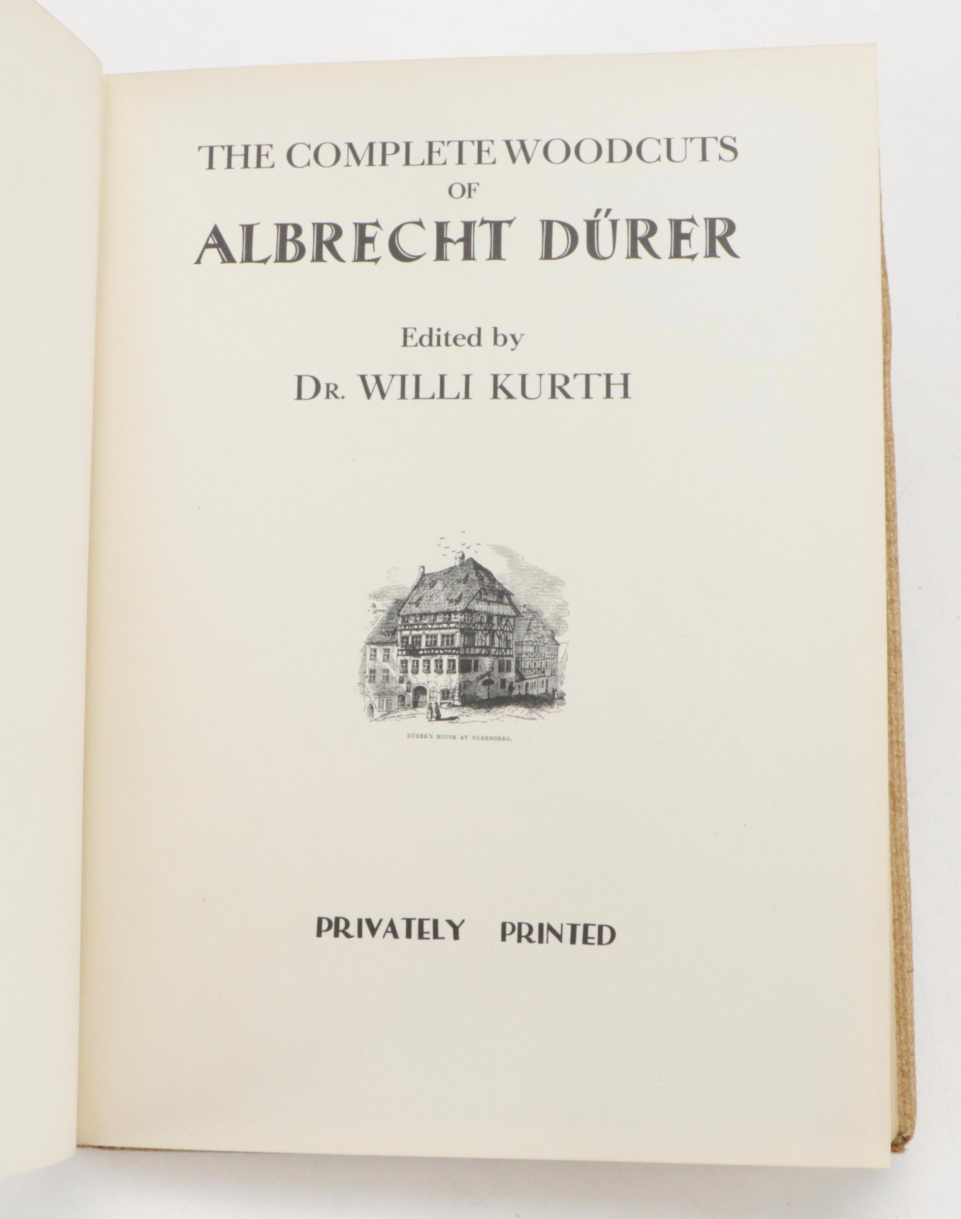 "The Complete Woodcuts of Albrecht Dürer" Edited by Dr. Willi Kurth, Mid-20th C.