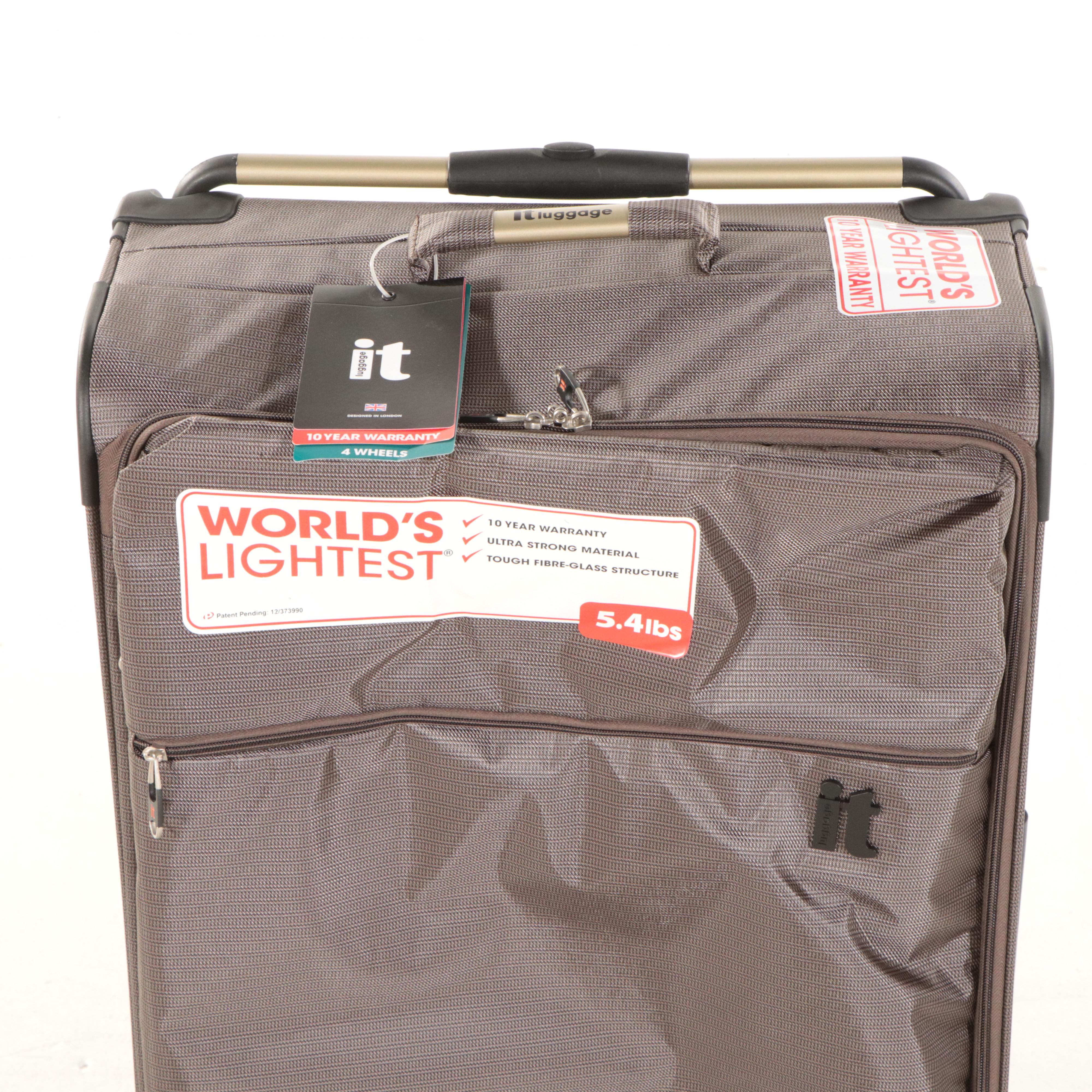 Lightweight Taupe Wheeled Suitcase