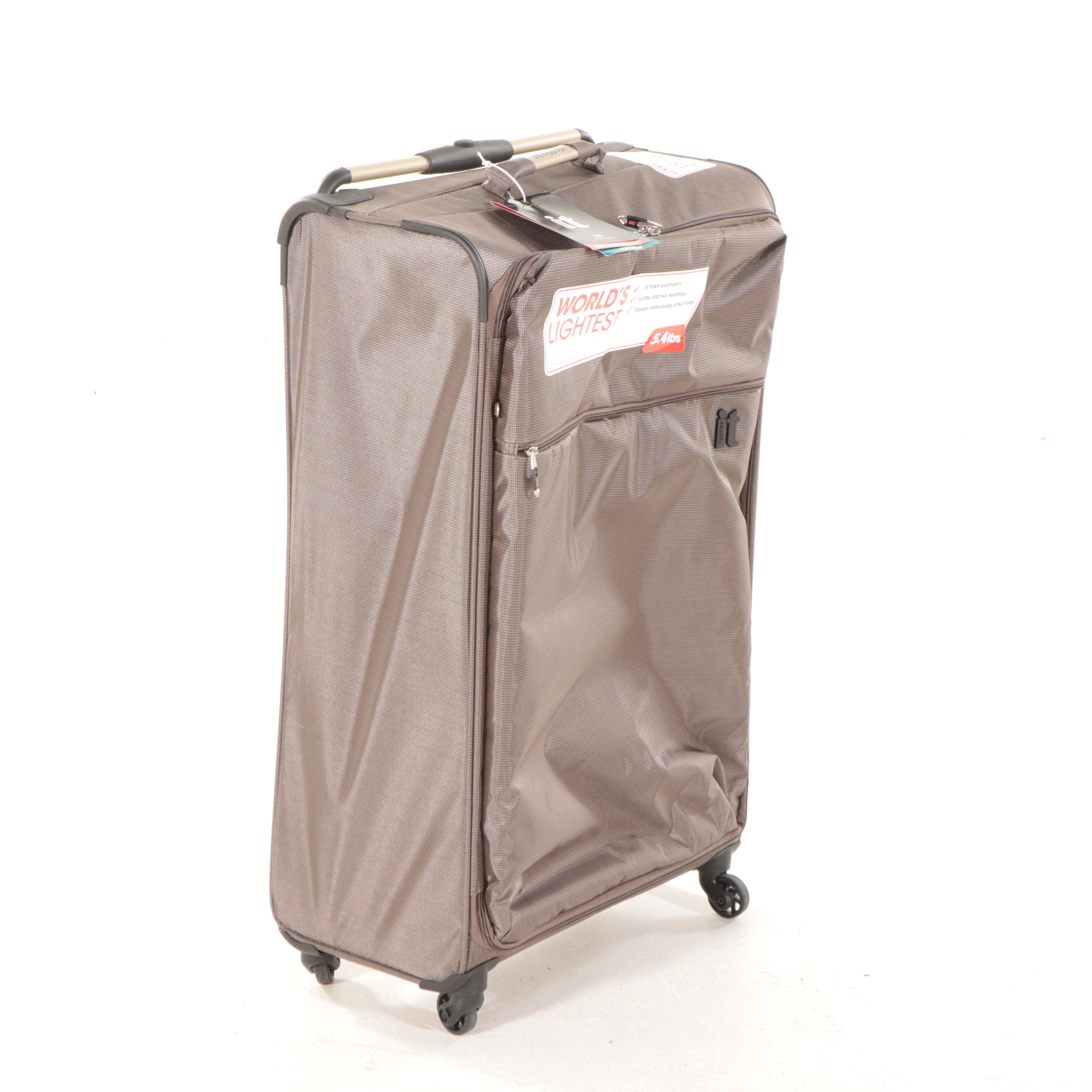 Lightweight Taupe Wheeled Suitcase