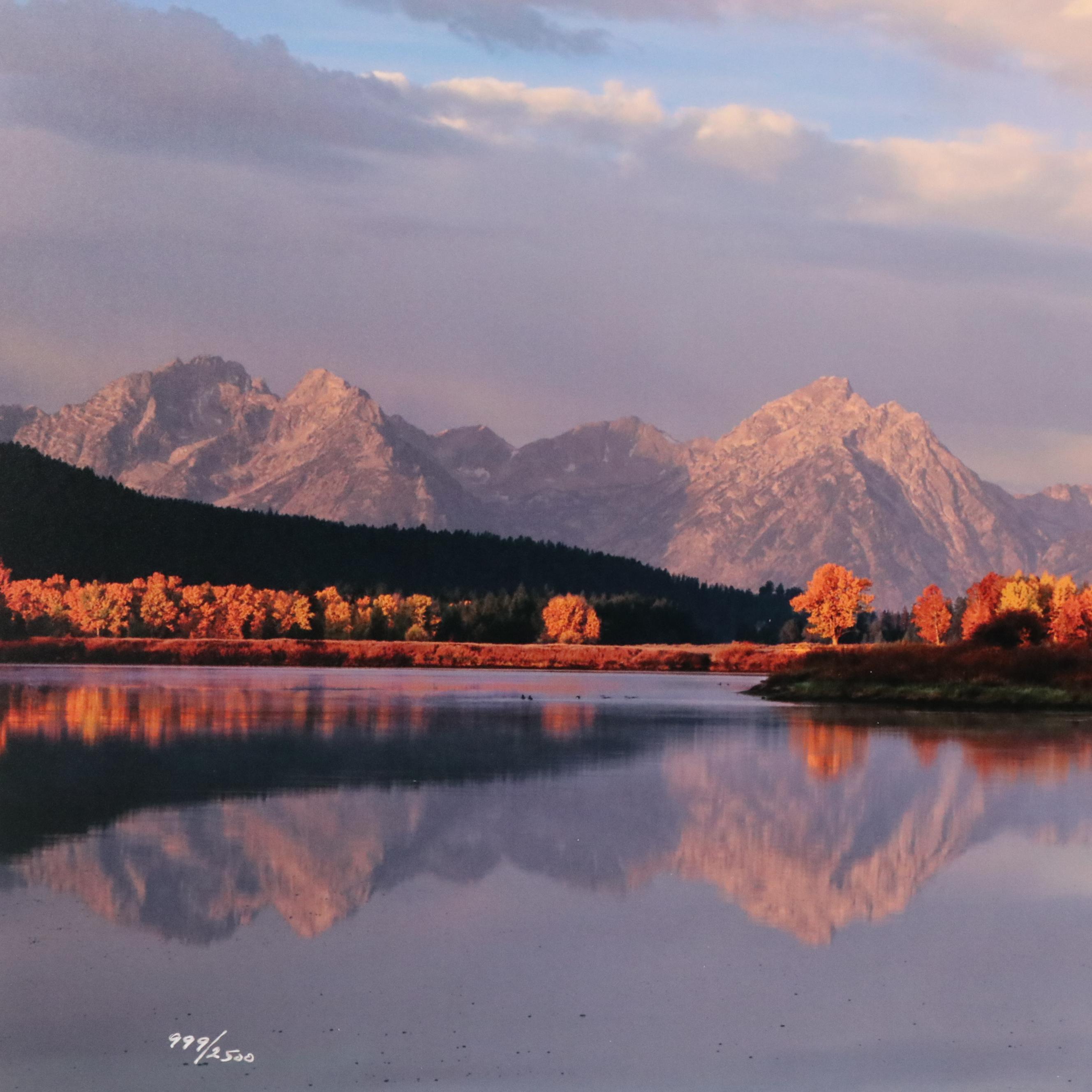 Thomas D. Mangelsen Panoramic Photograph "September Showers - Oxbow," 2003