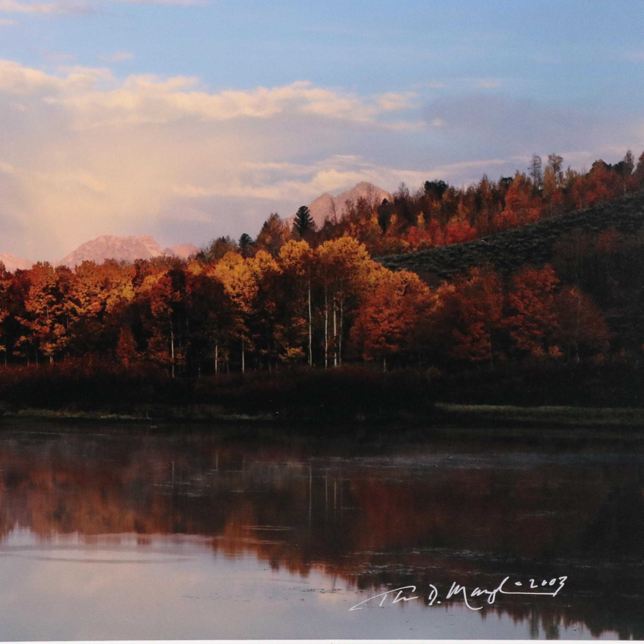 Thomas D. Mangelsen Panoramic Photograph "September Showers - Oxbow," 2003