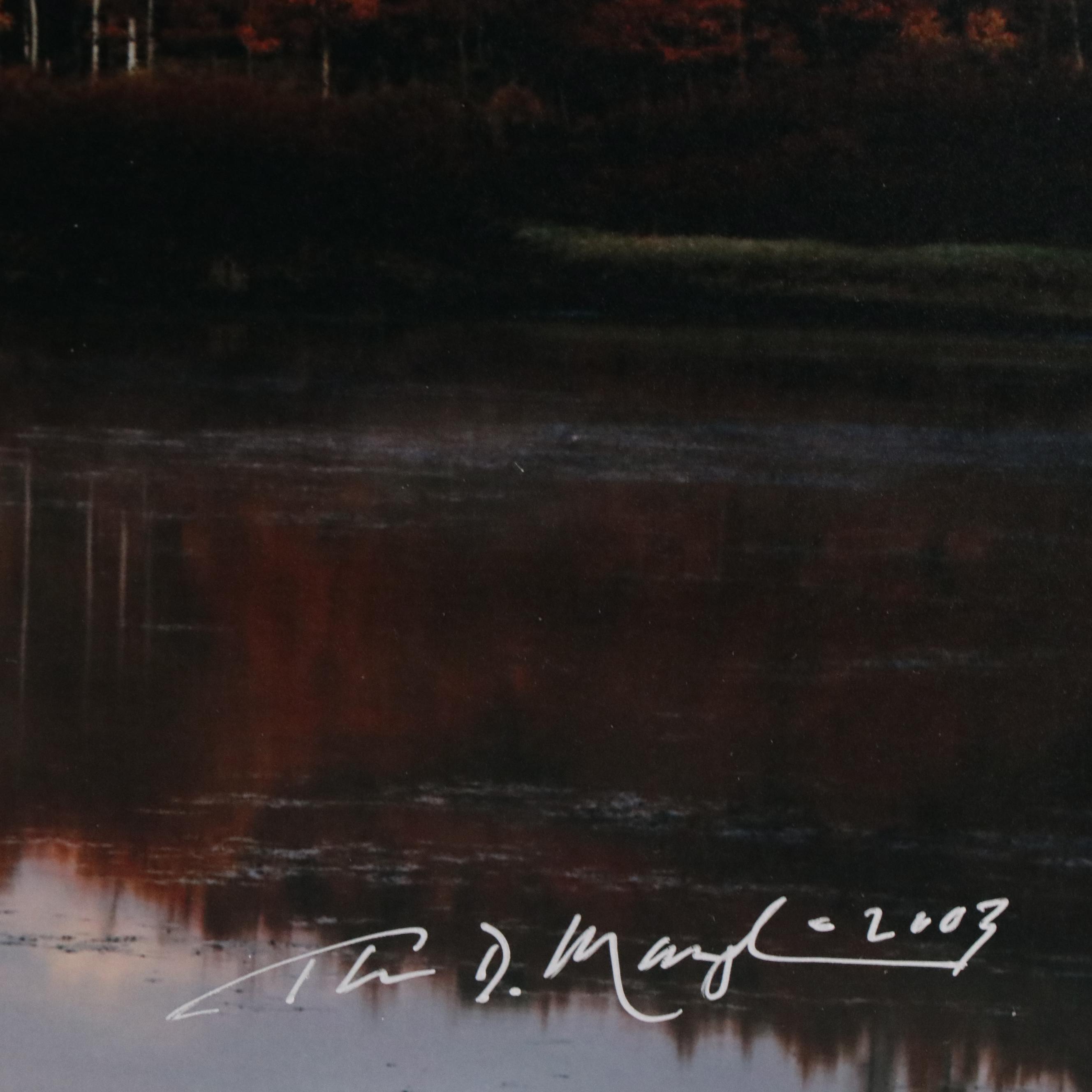 Thomas D. Mangelsen Panoramic Photograph "September Showers - Oxbow," 2003