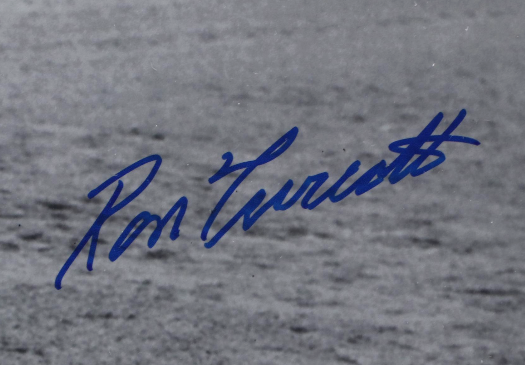 Ron Turcotte Riding Secretariat Signed Giclée in Matted Frame