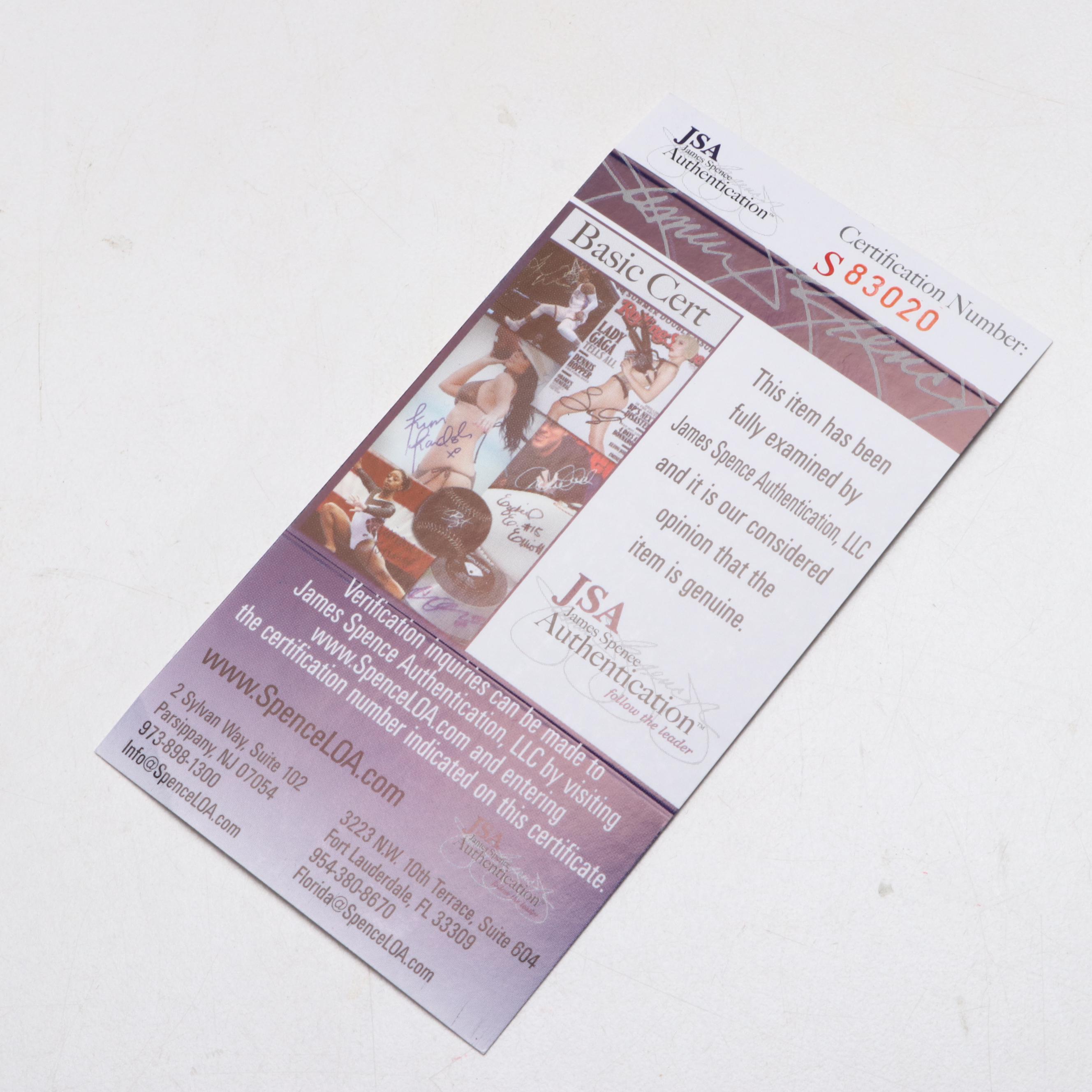 Ron Turcotte Riding Secretariat Signed Giclée in Matted Frame