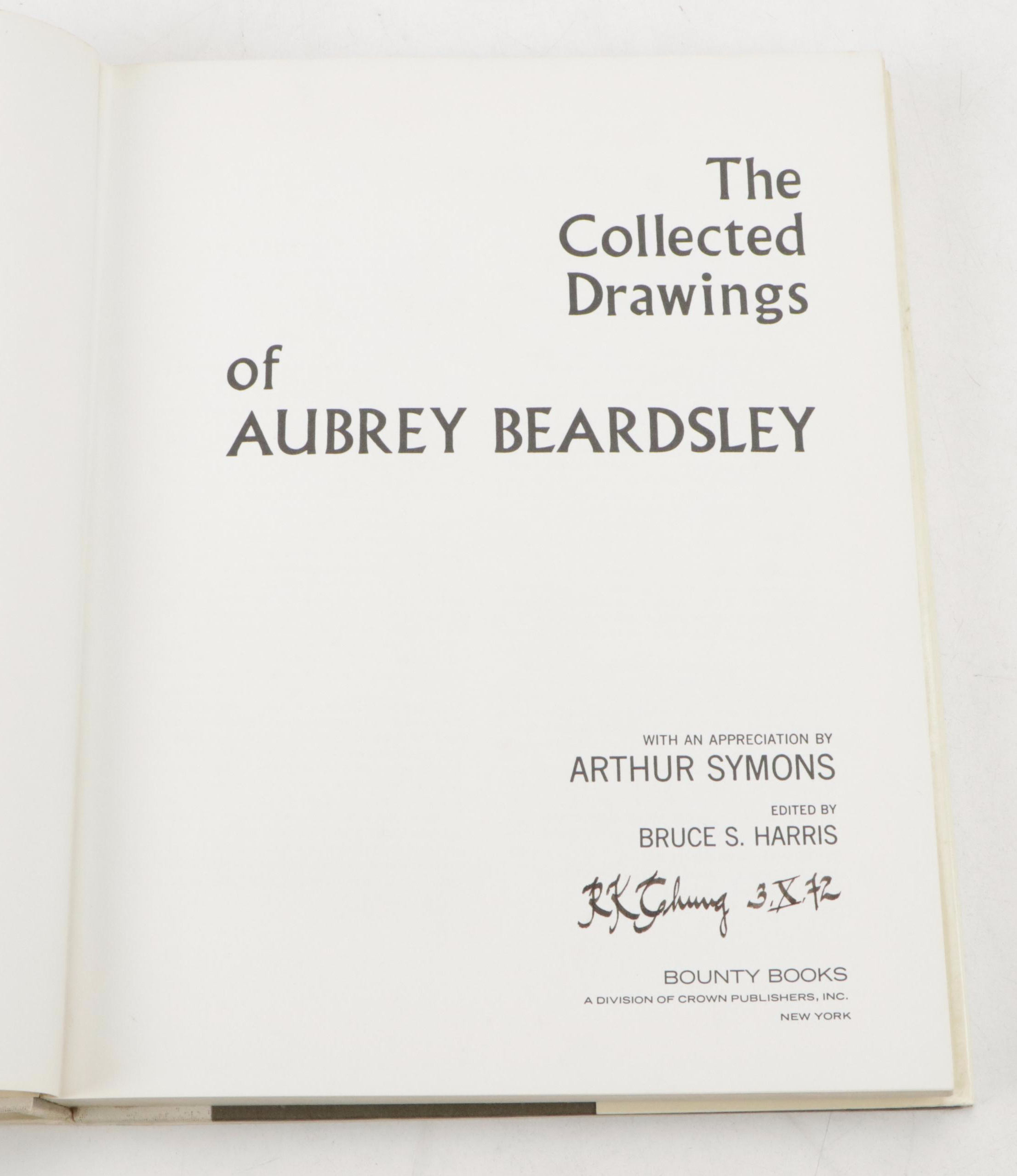 "The Collected Drawings of Aubrey Beardsley" Edited by Bruce S. Harris, 1967