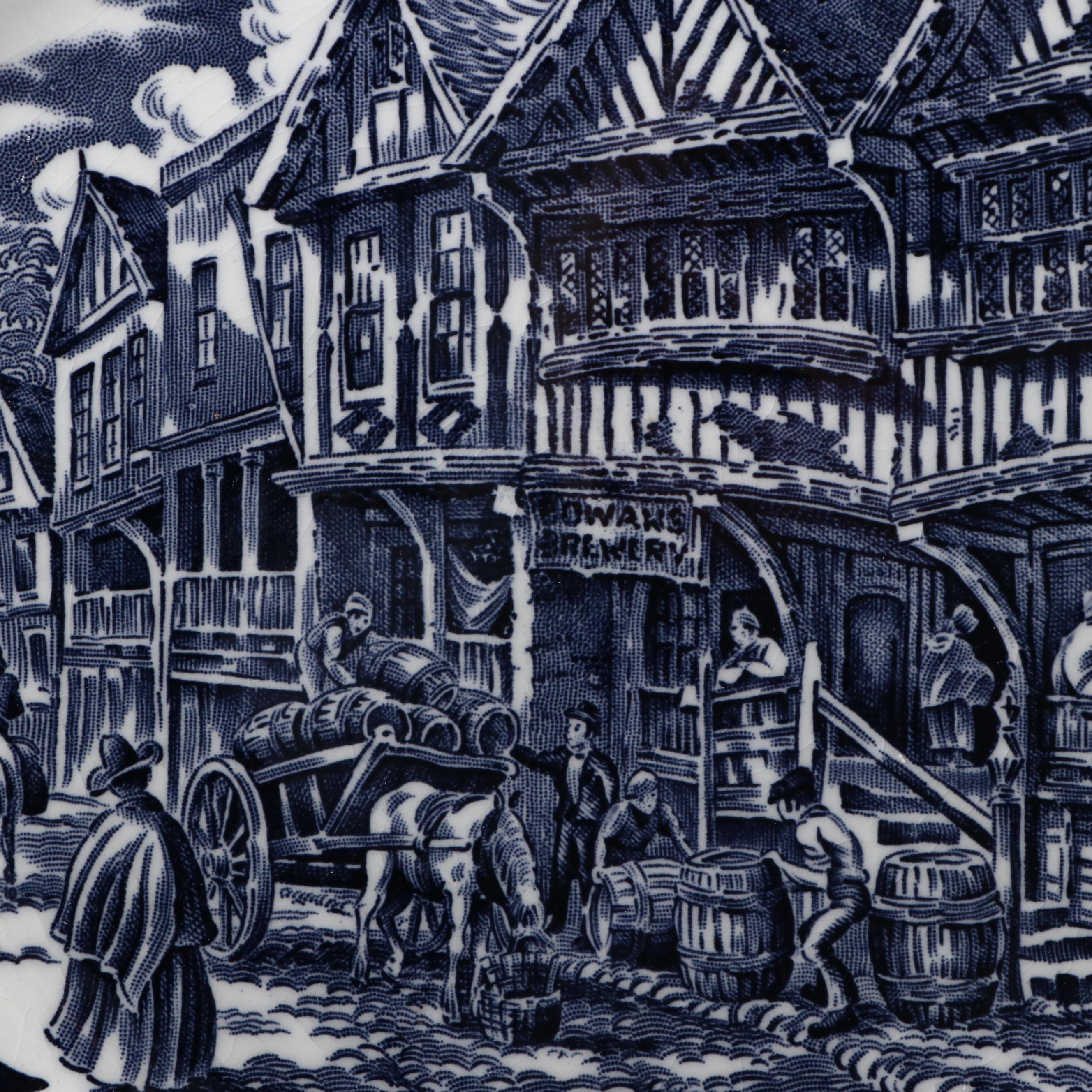 English Blue-on-White Willoware Collection